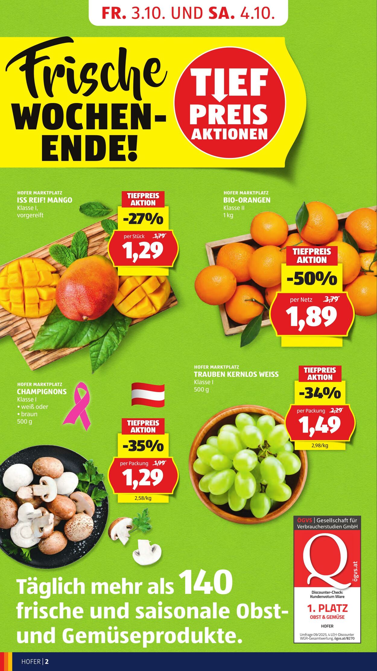 Prospekt Hofer 03.10.2025 - 09.10.2025