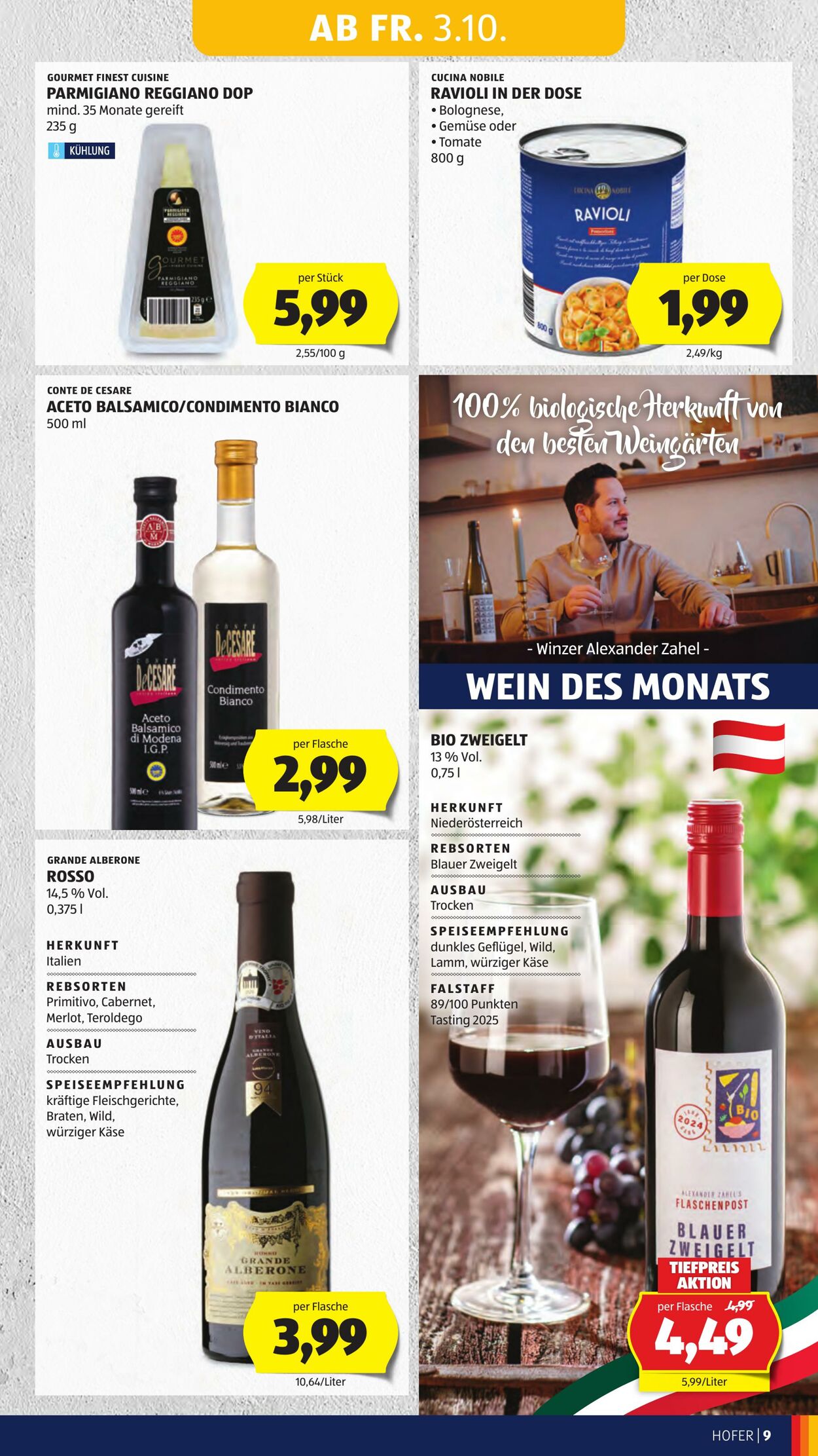 Prospekt Hofer 03.10.2025 - 09.10.2025