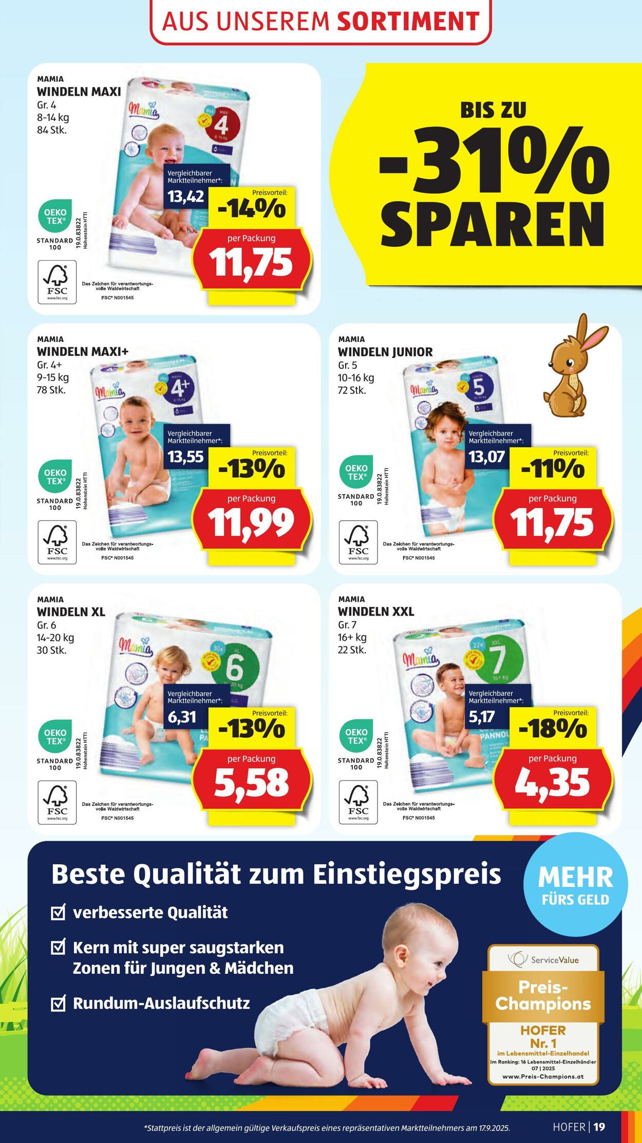 Prospekt Hofer 03.10.2025 - 09.10.2025