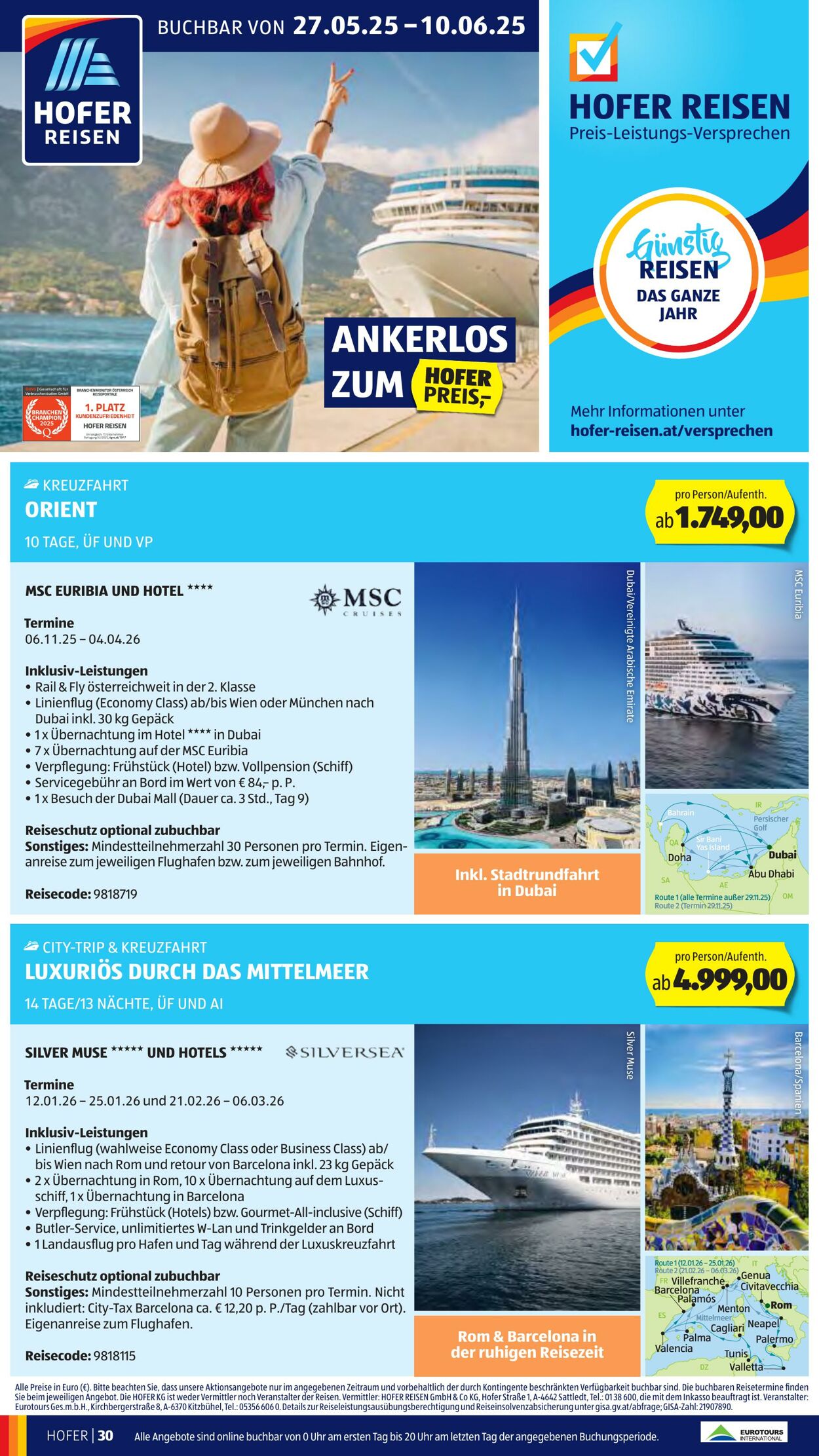 Prospekt Hofer 30.05.2025 - 05.06.2025
