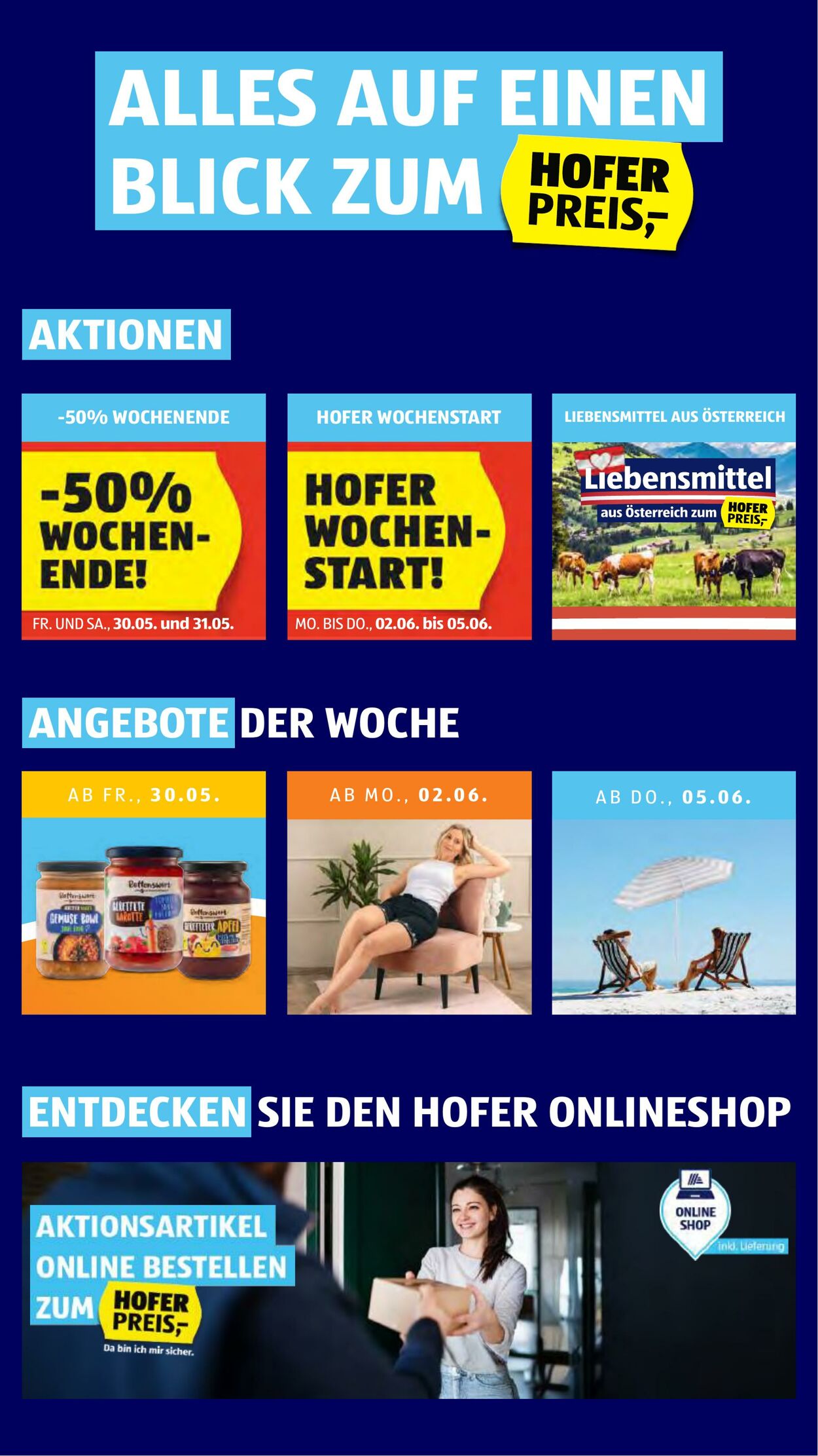 Prospekt Hofer 30.05.2025 - 05.06.2025