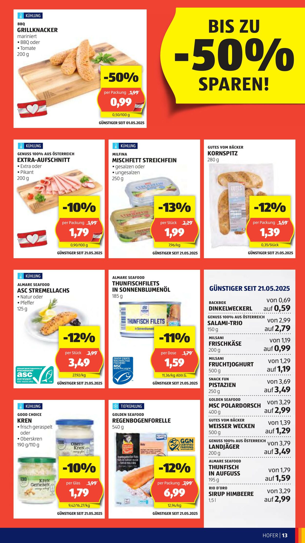 Prospekt Hofer 30.05.2025 - 05.06.2025