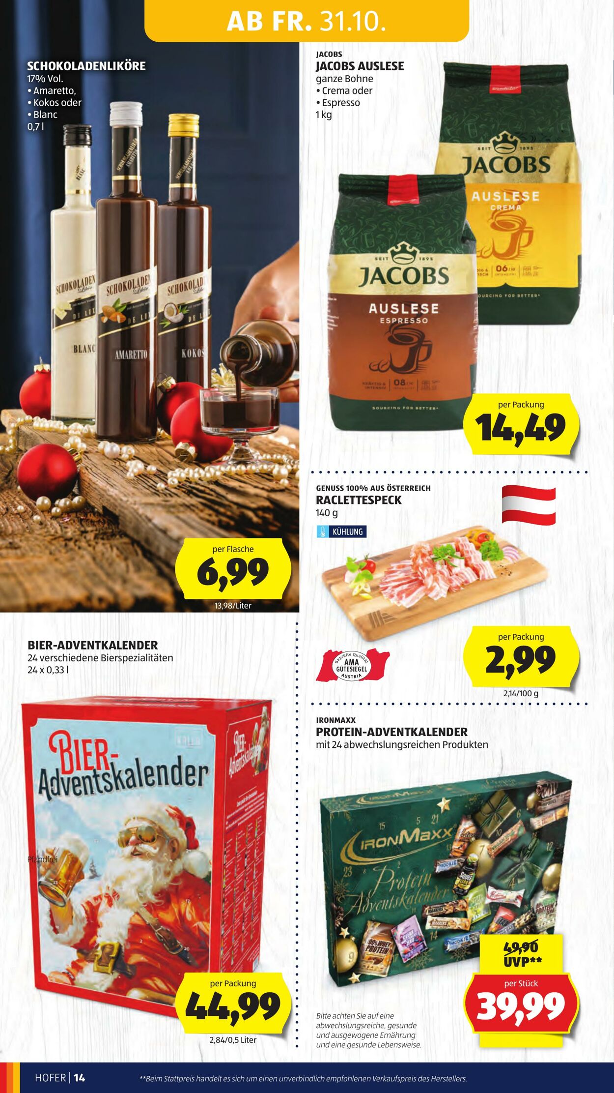 Prospekt Hofer 31.10.2025 - 06.11.2025