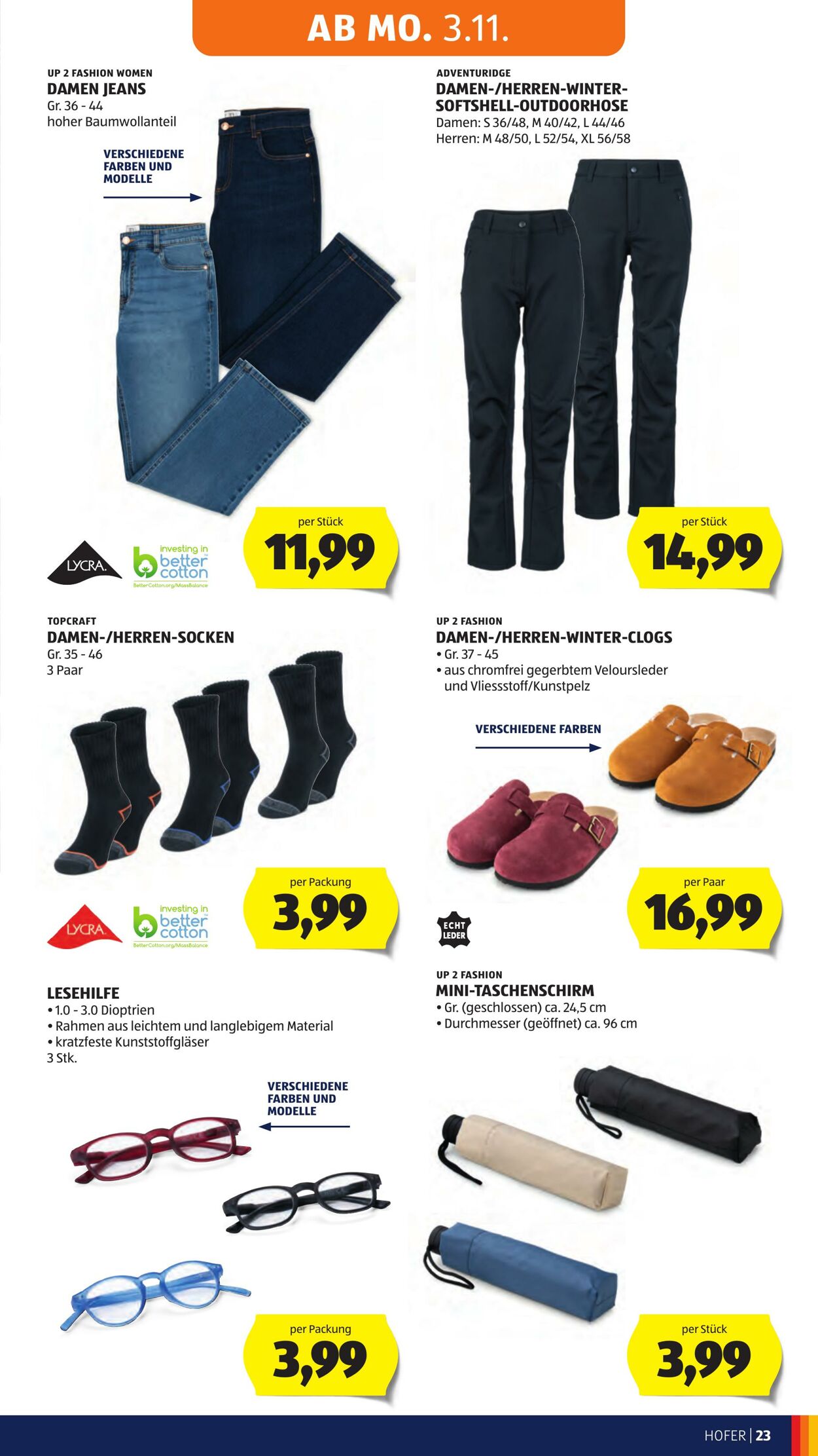 Prospekt Hofer 31.10.2025 - 06.11.2025