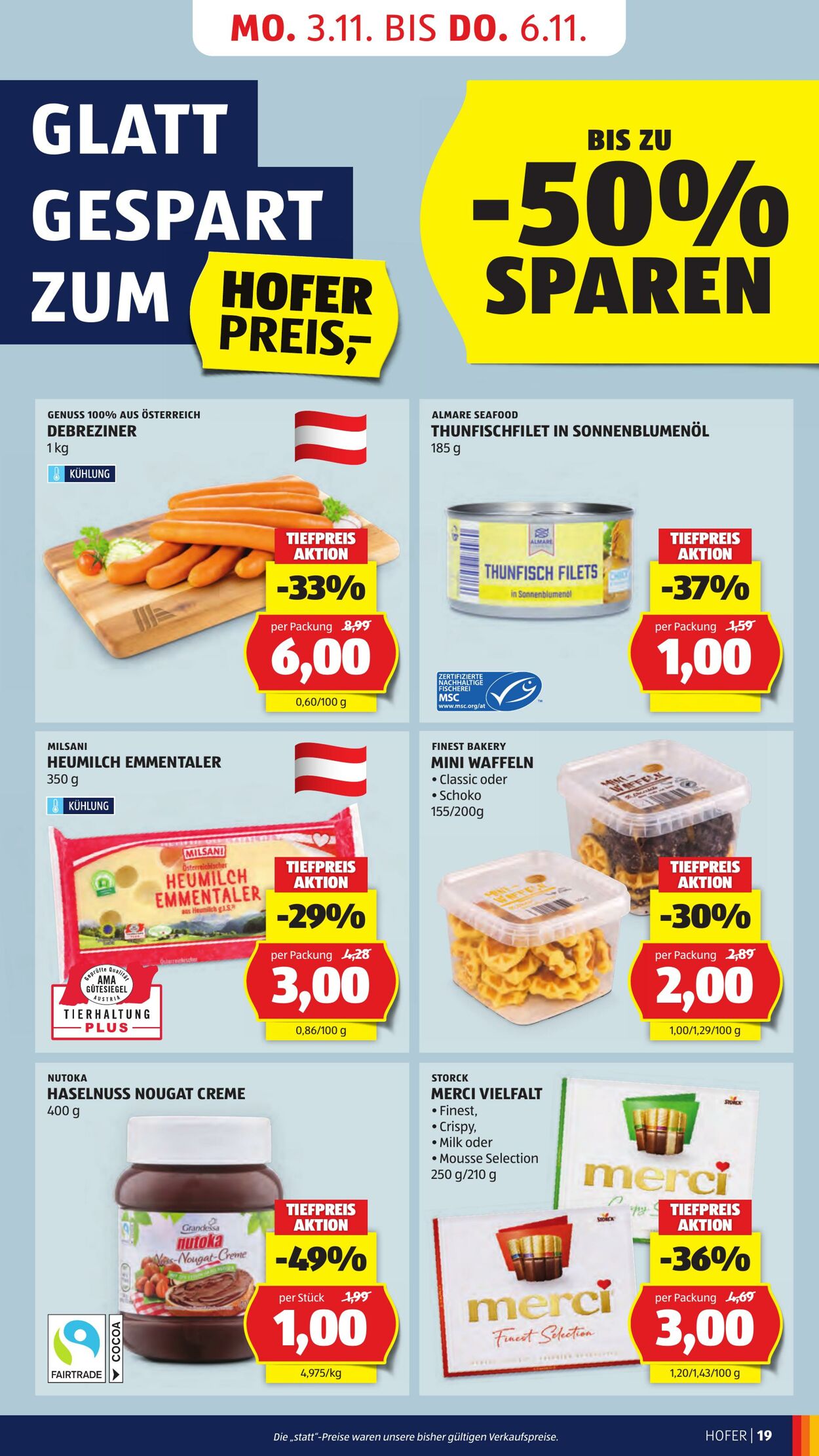 Prospekt Hofer 31.10.2025 - 06.11.2025