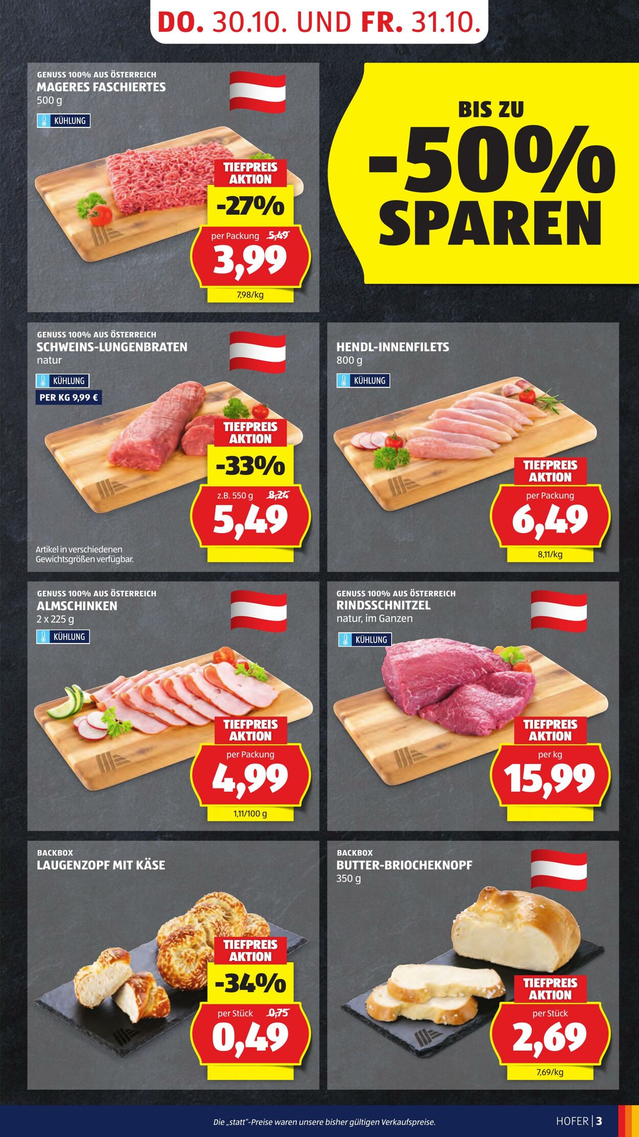 Prospekt Hofer 31.10.2025 - 06.11.2025