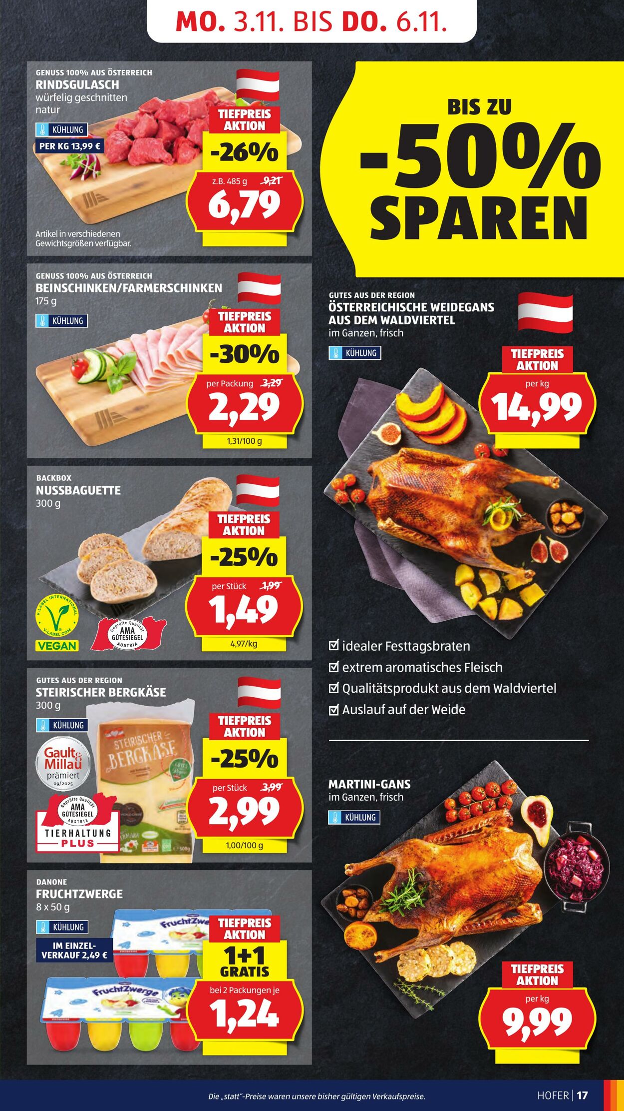 Prospekt Hofer 31.10.2025 - 06.11.2025