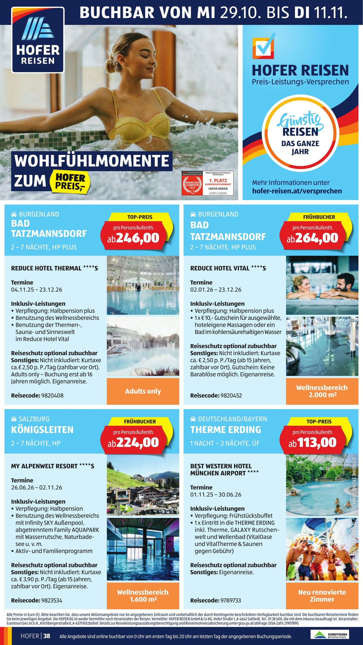 Prospekt Hofer 31.10.2025 - 06.11.2025