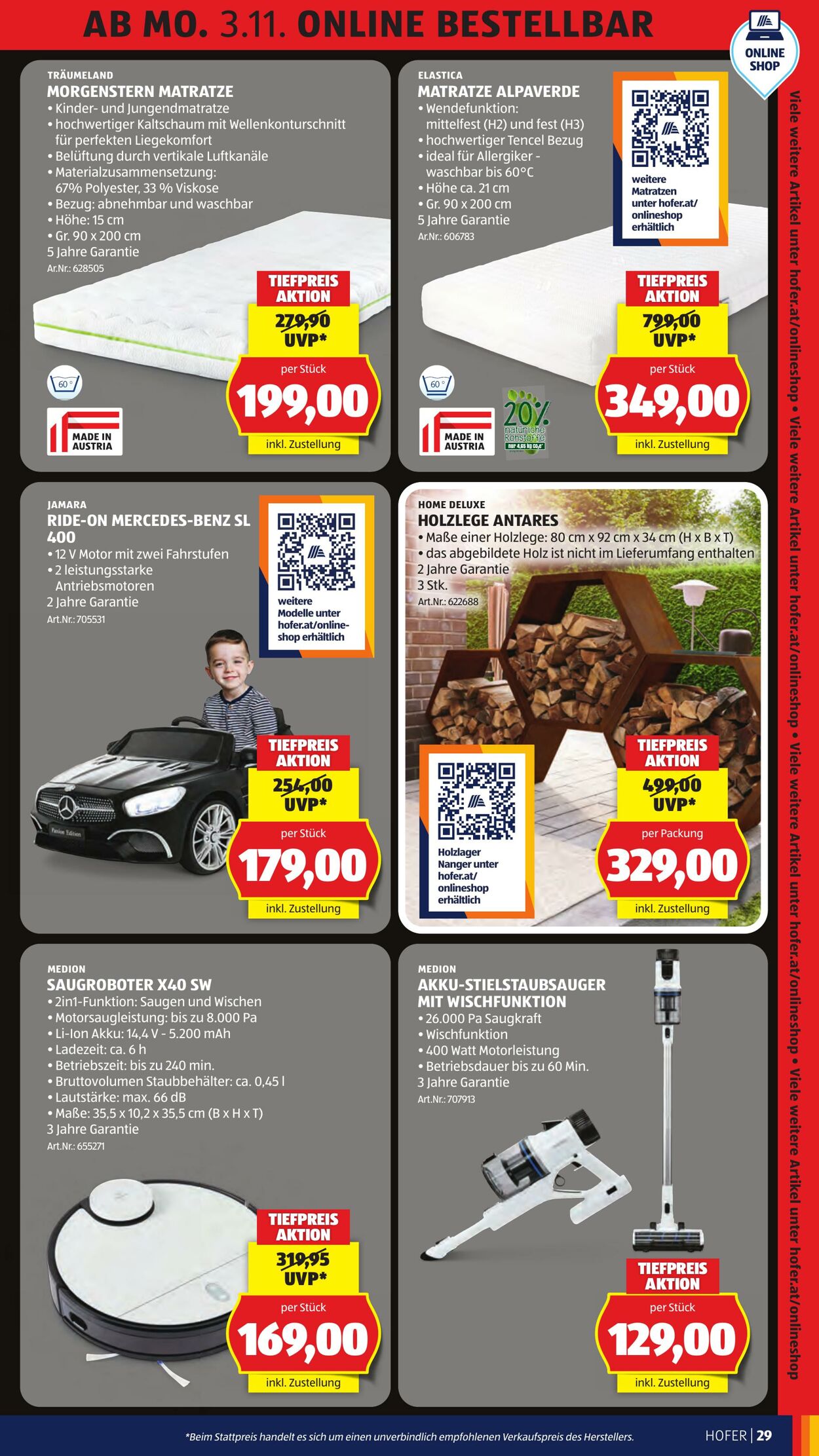 Prospekt Hofer 31.10.2025 - 06.11.2025