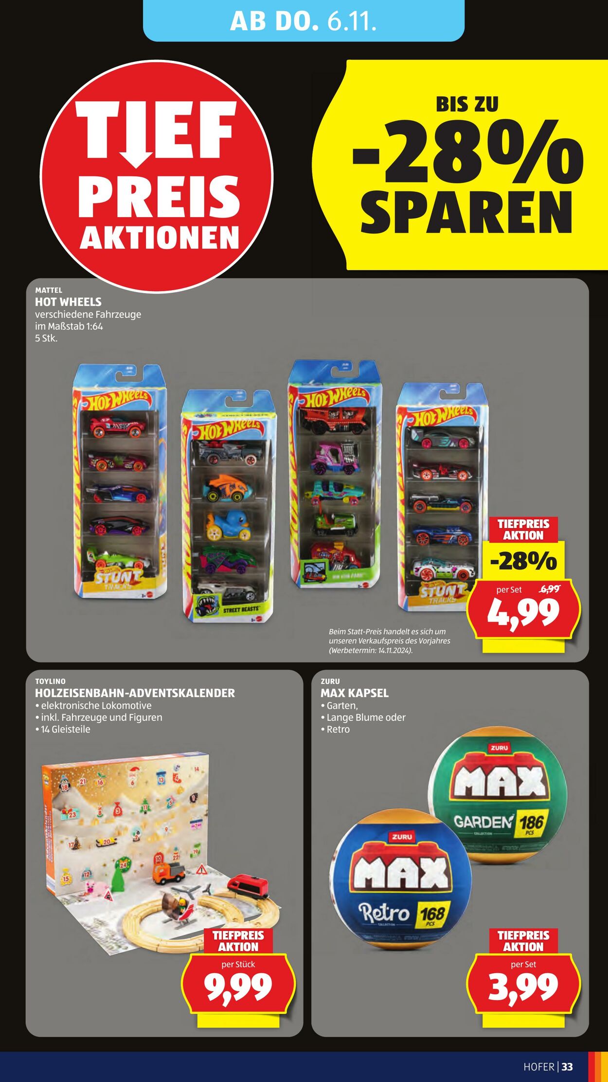 Prospekt Hofer 31.10.2025 - 06.11.2025