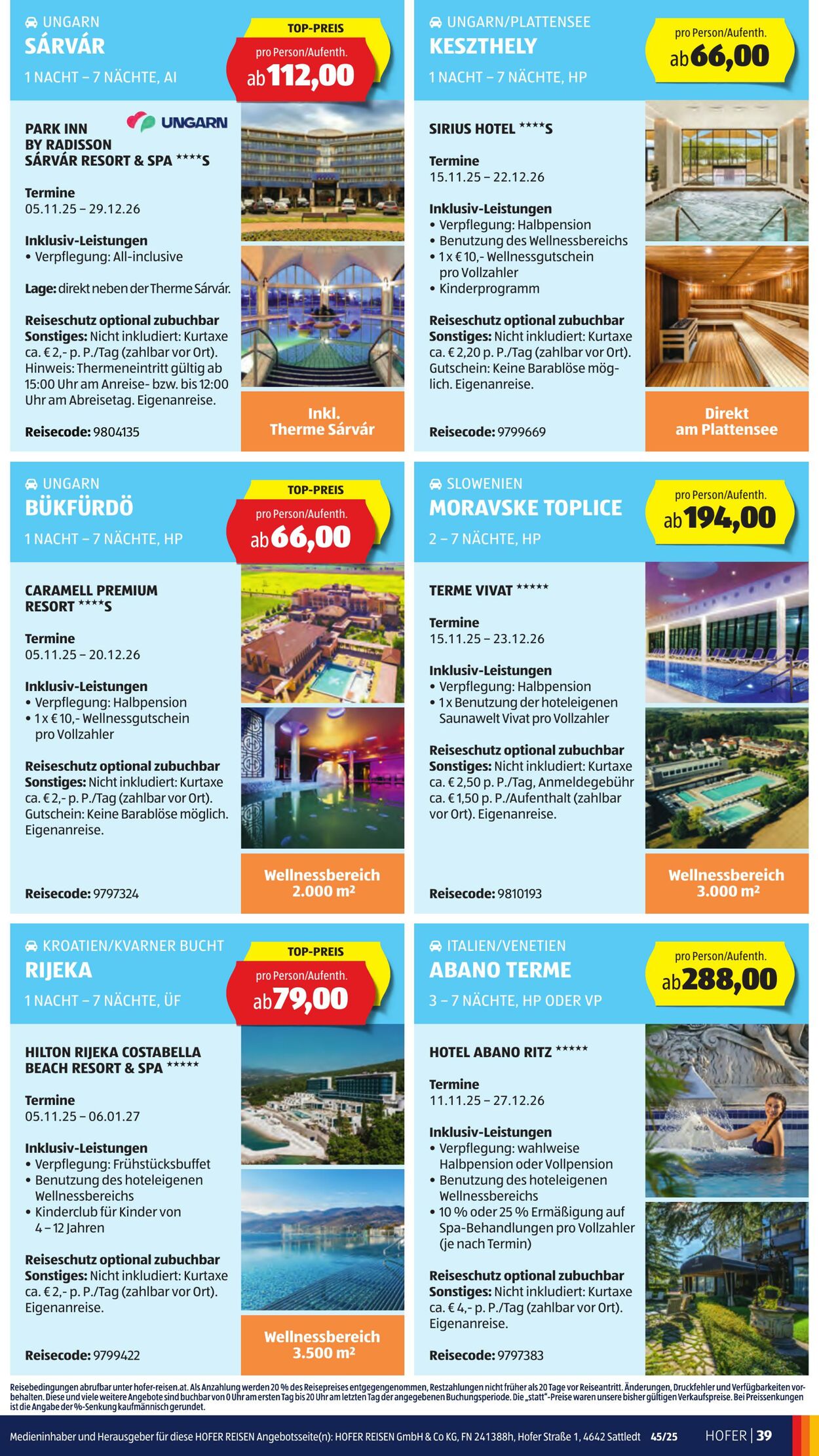 Prospekt Hofer 31.10.2025 - 06.11.2025