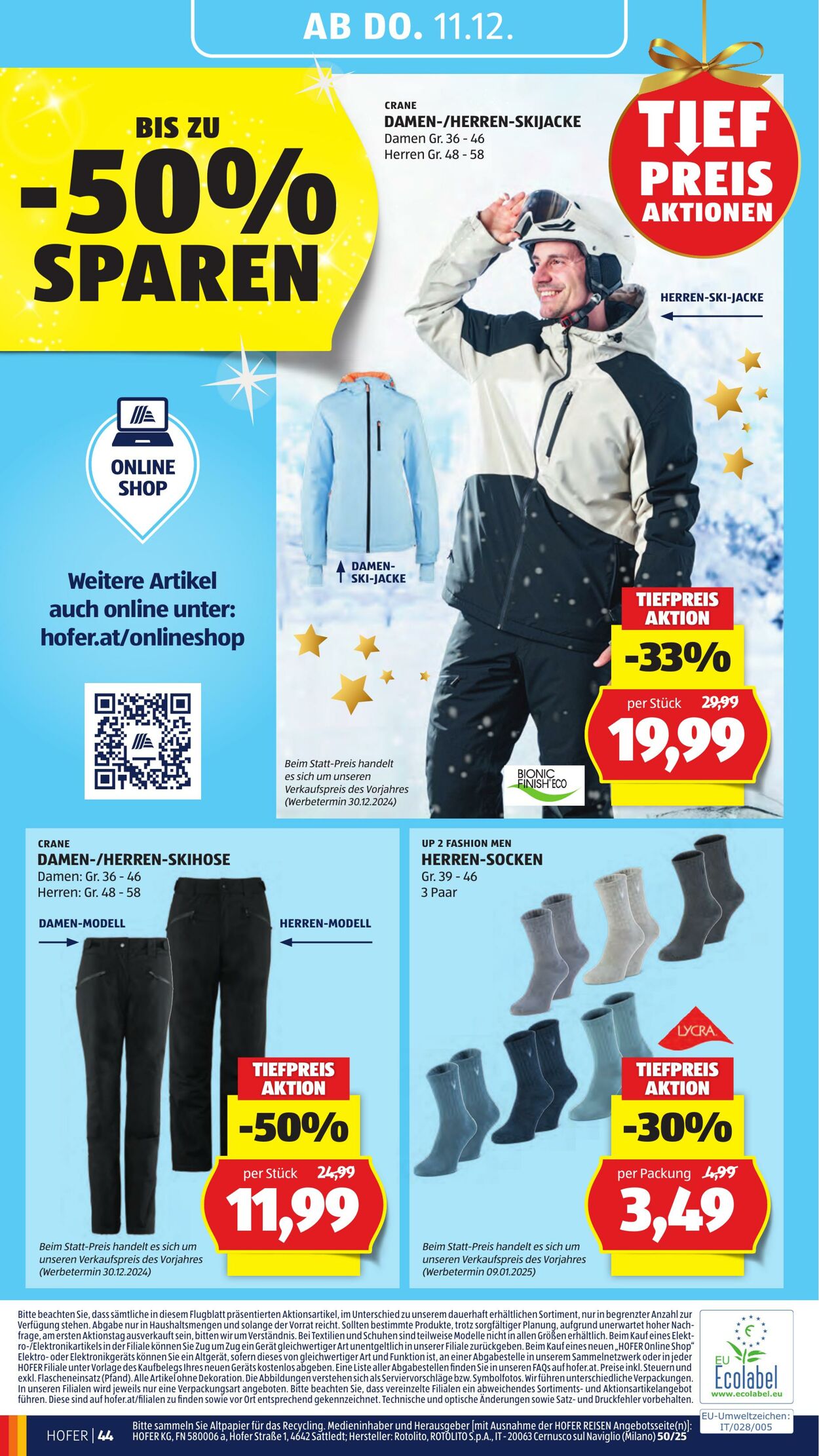 Prospekt Hofer 05.12.2025 - 11.12.2025