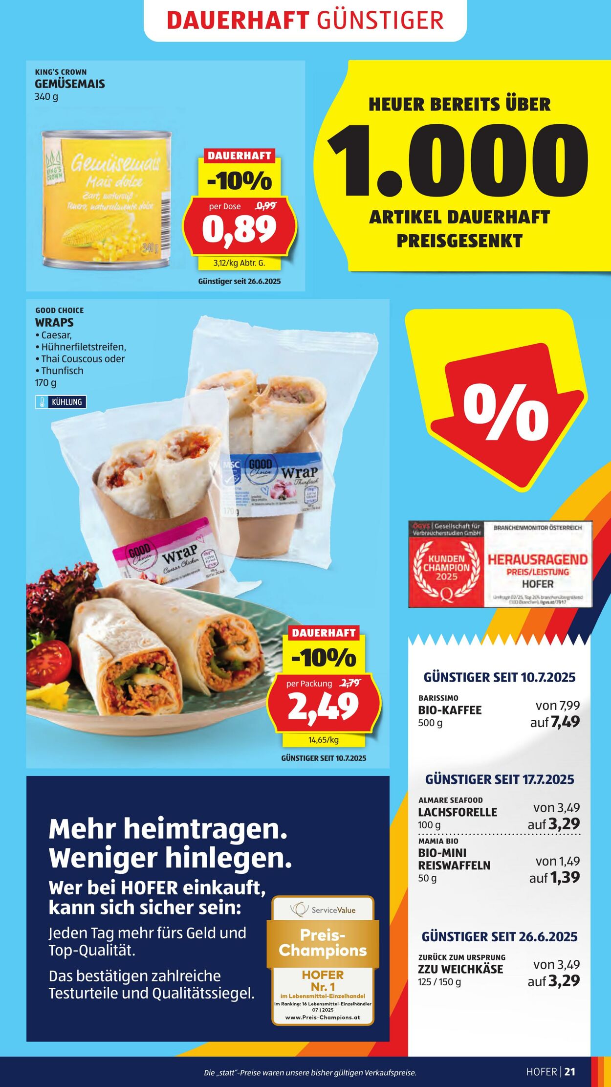 Prospekt Hofer 05.09.2025 - 11.09.2025