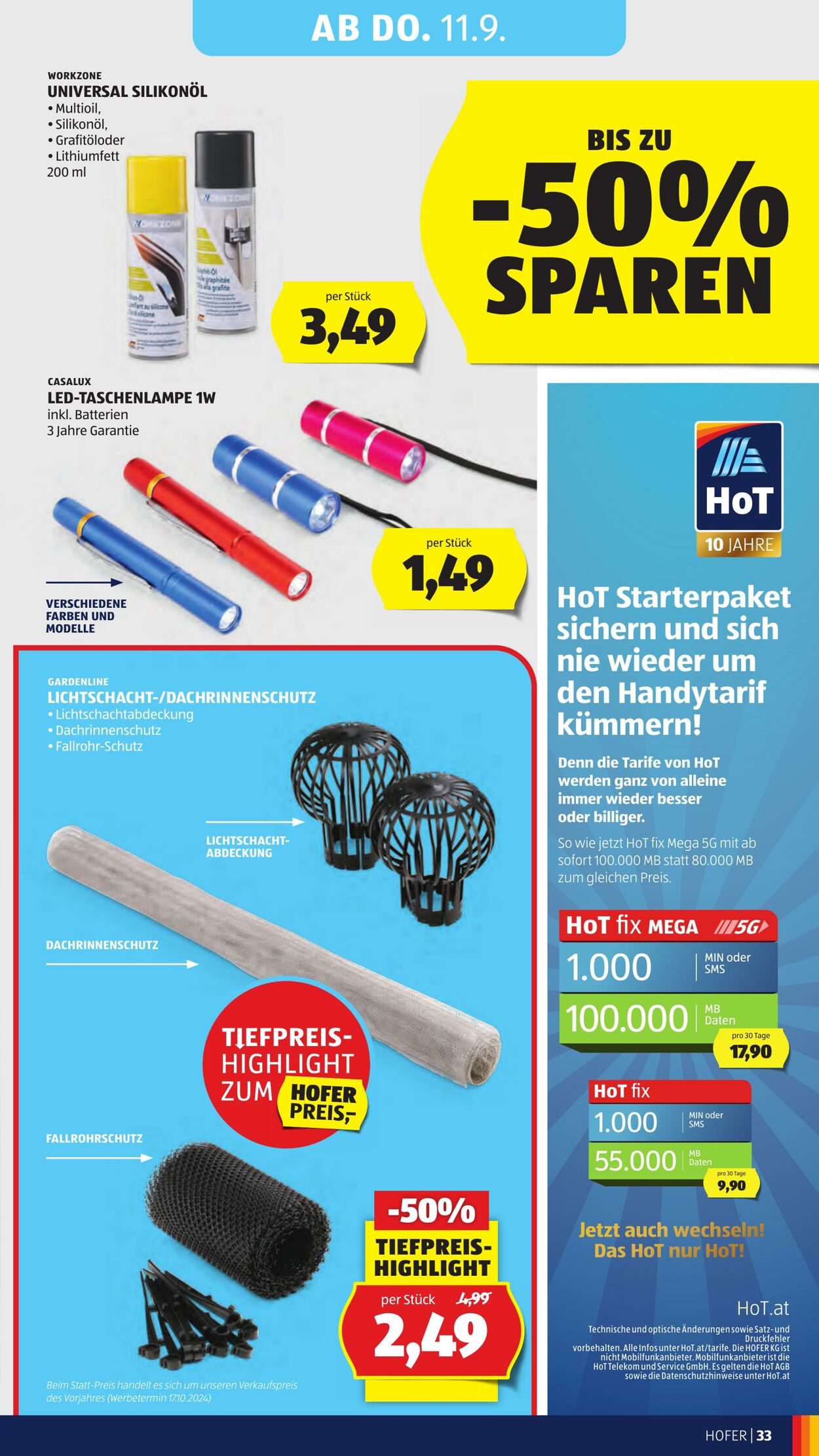 Prospekt Hofer 05.09.2025 - 11.09.2025