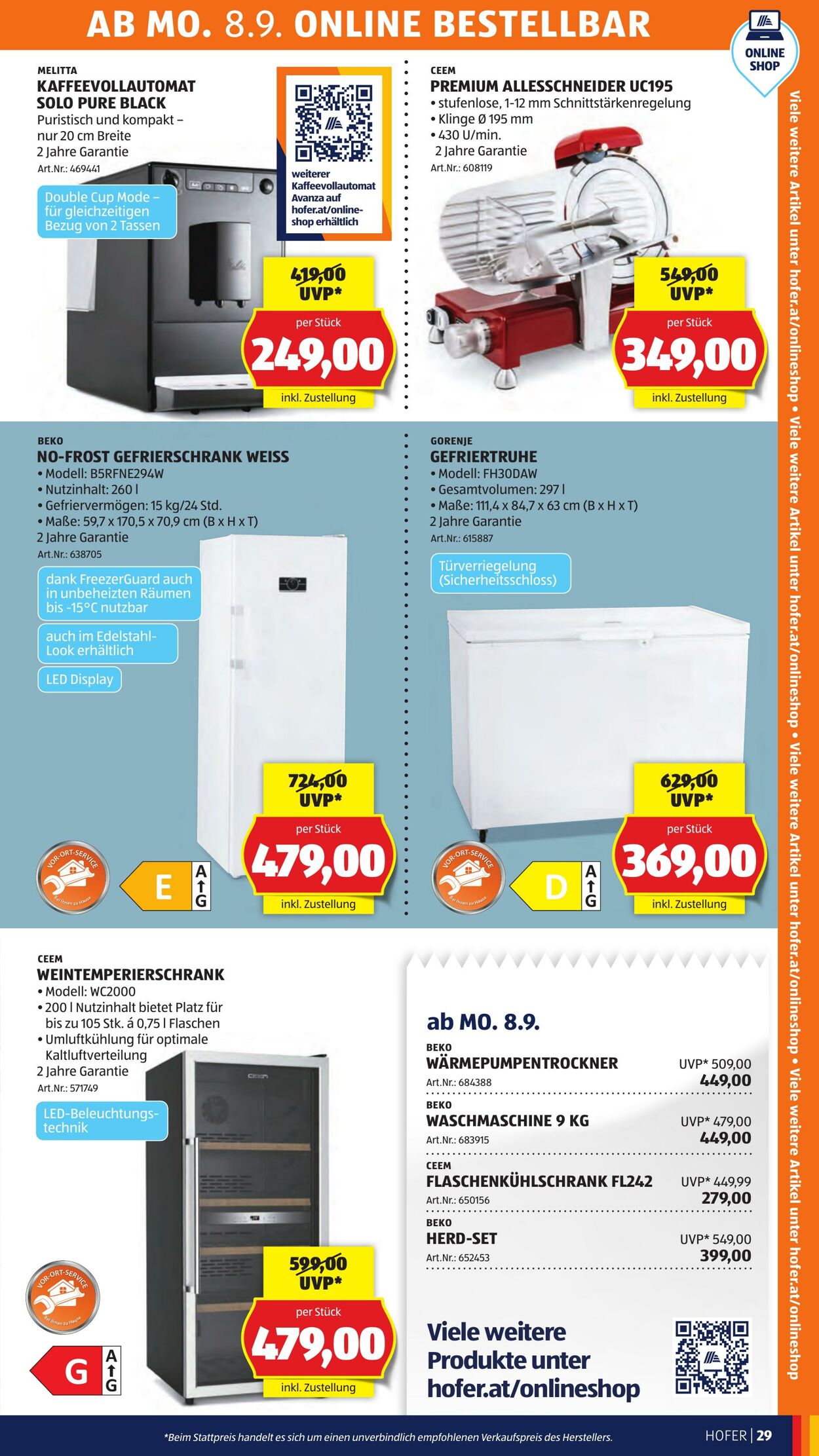 Prospekt Hofer 05.09.2025 - 11.09.2025