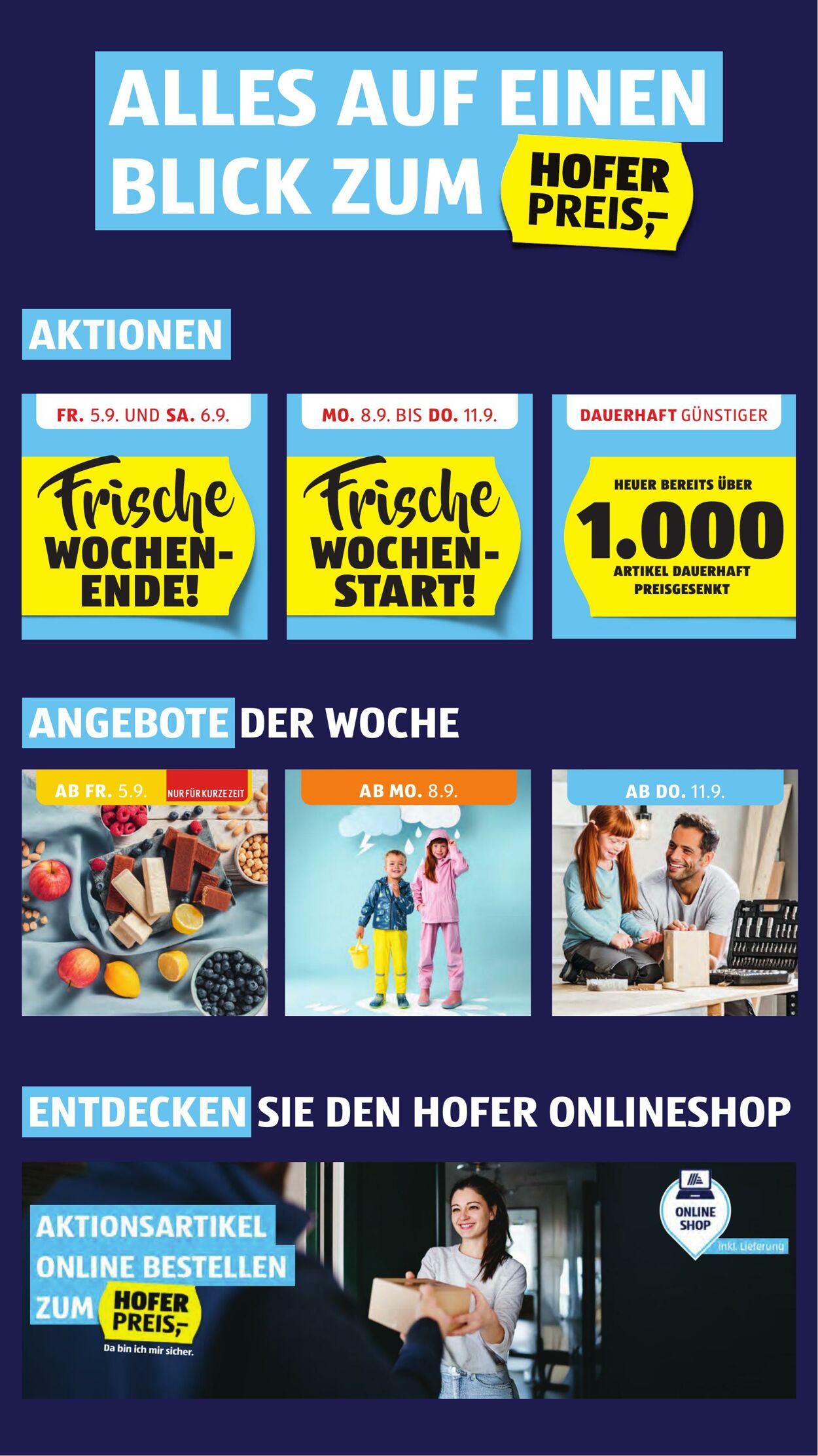 Prospekt Hofer 05.09.2025 - 11.09.2025