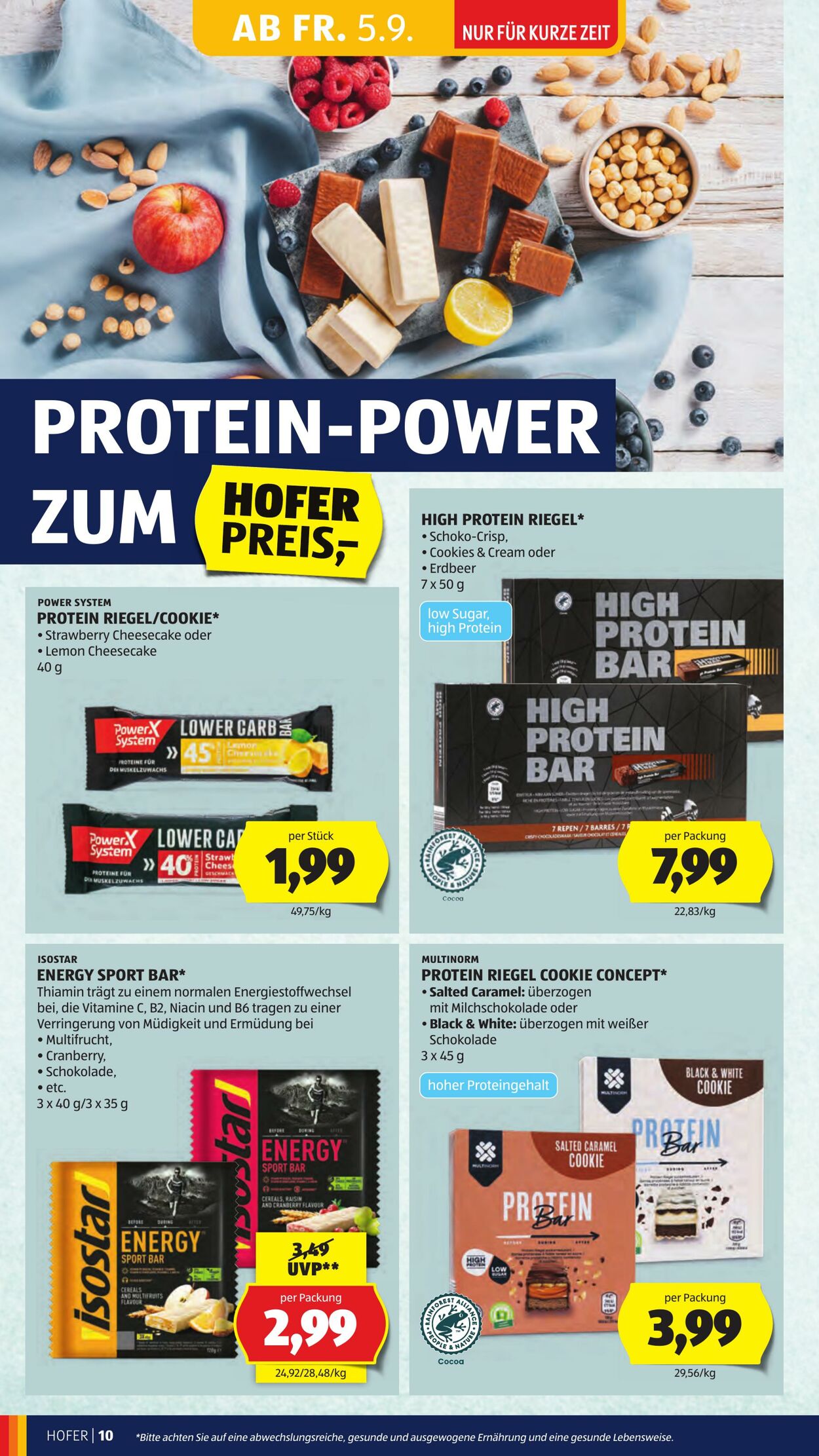 Prospekt Hofer 05.09.2025 - 11.09.2025