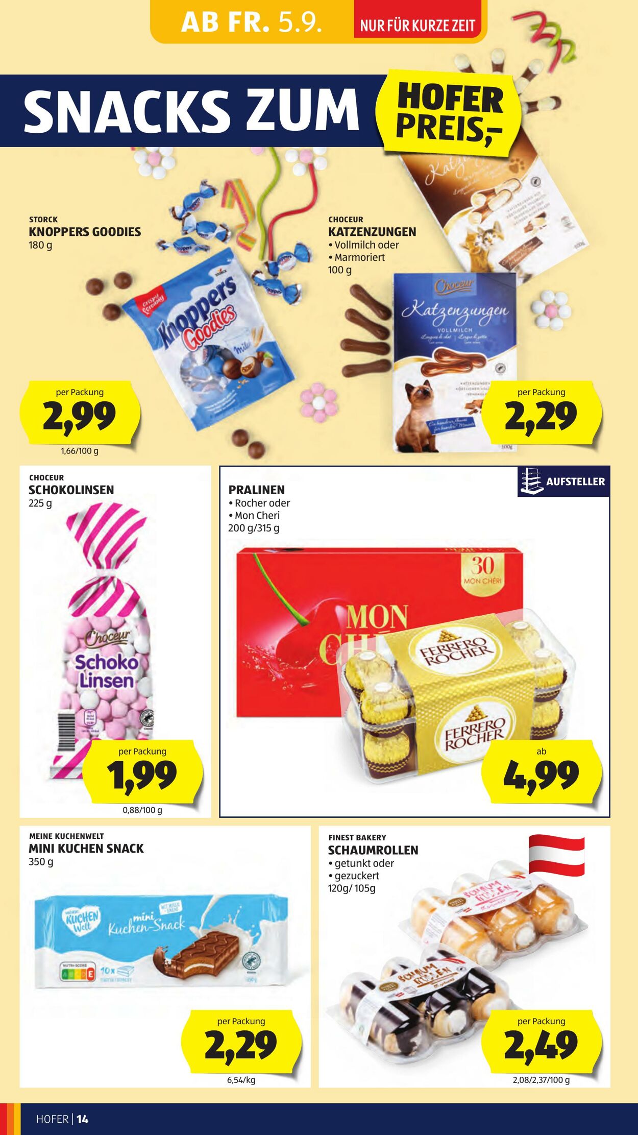 Prospekt Hofer 05.09.2025 - 11.09.2025