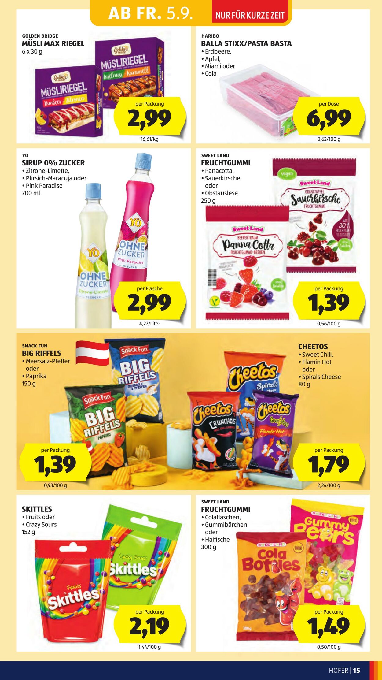 Prospekt Hofer 05.09.2025 - 11.09.2025