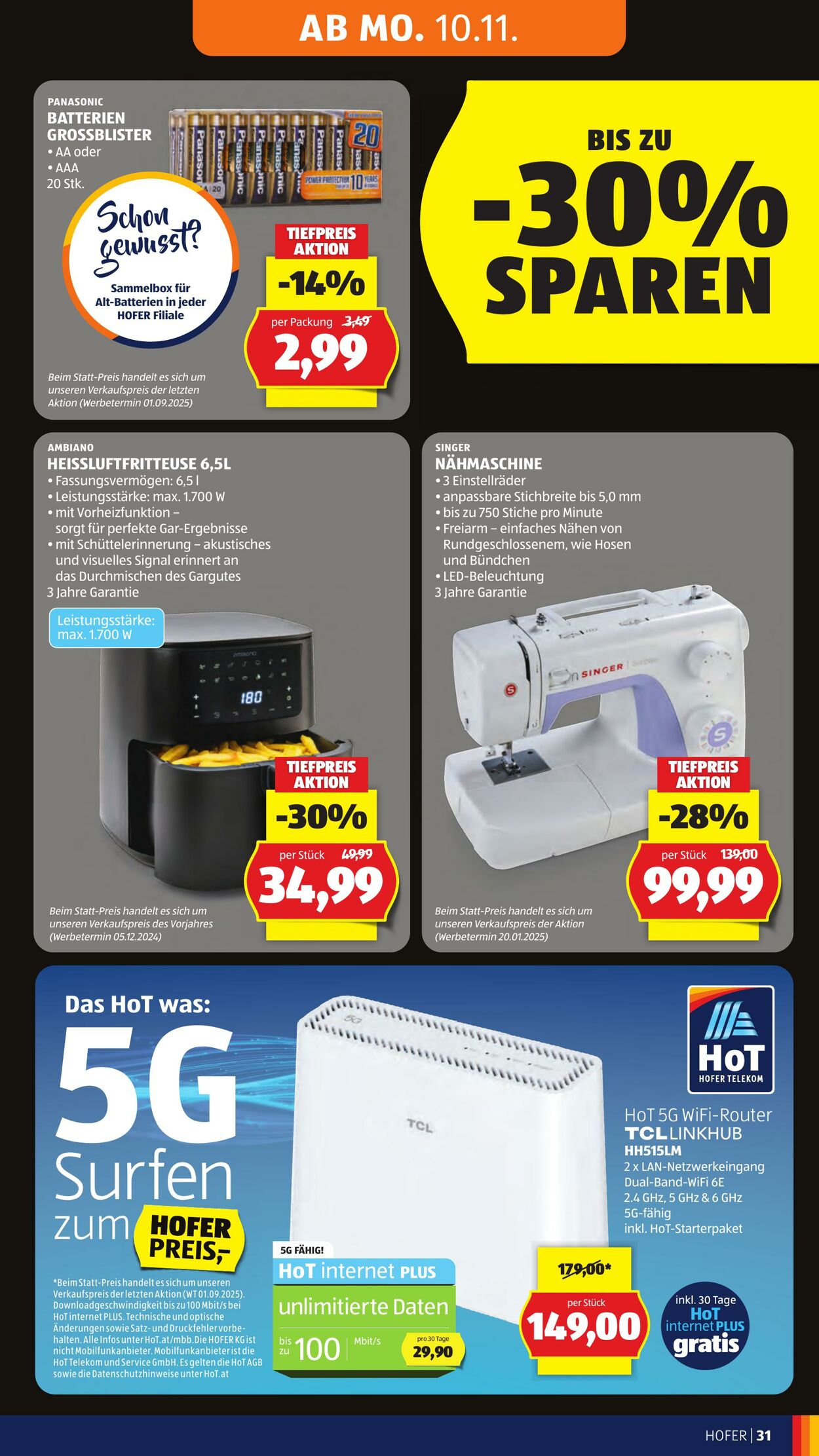 Prospekt Hofer 07.11.2025 - 13.11.2025