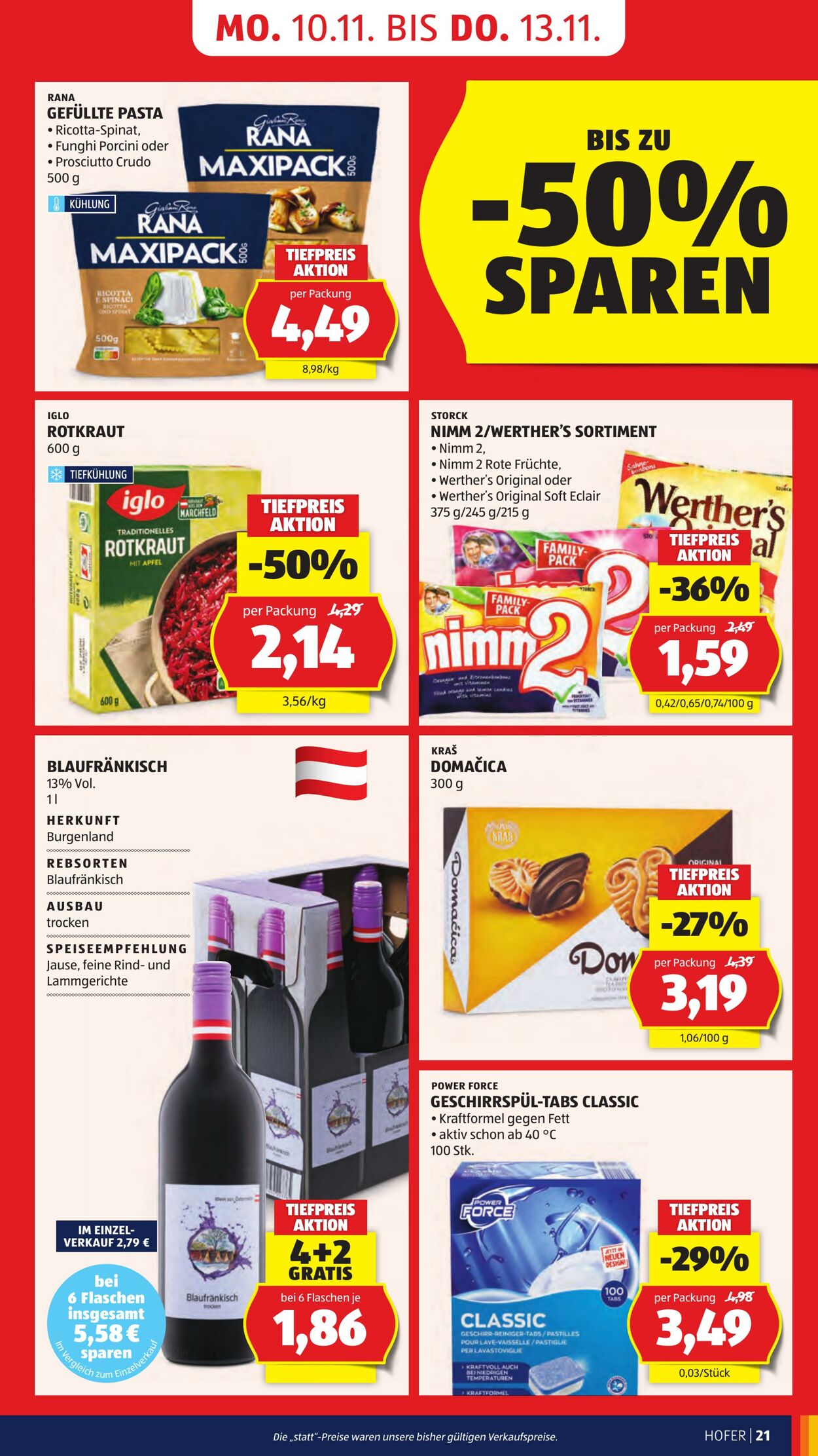 Prospekt Hofer 07.11.2025 - 13.11.2025