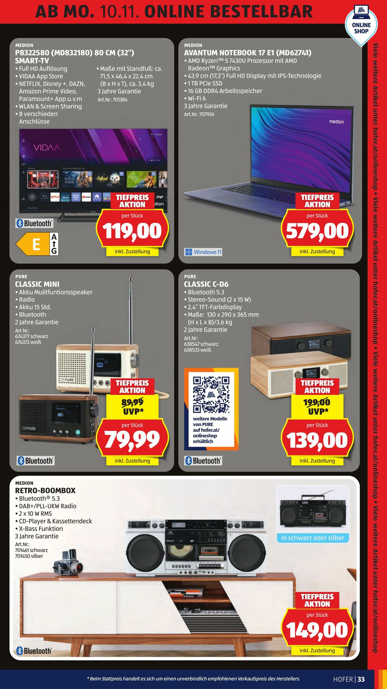 Prospekt Hofer 07.11.2025 - 13.11.2025