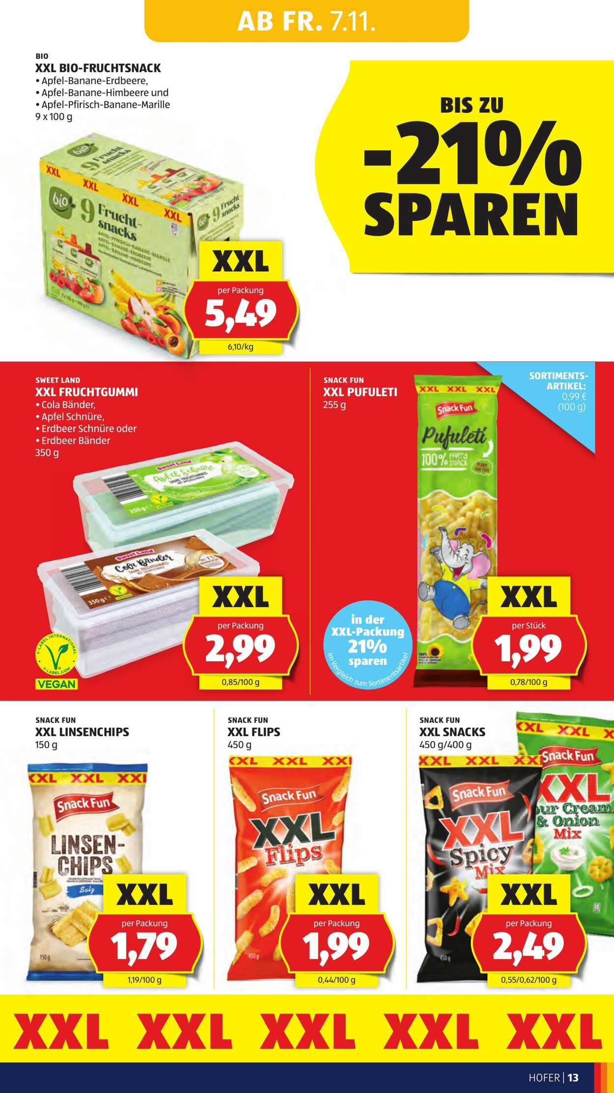 Prospekt Hofer 07.11.2025 - 13.11.2025