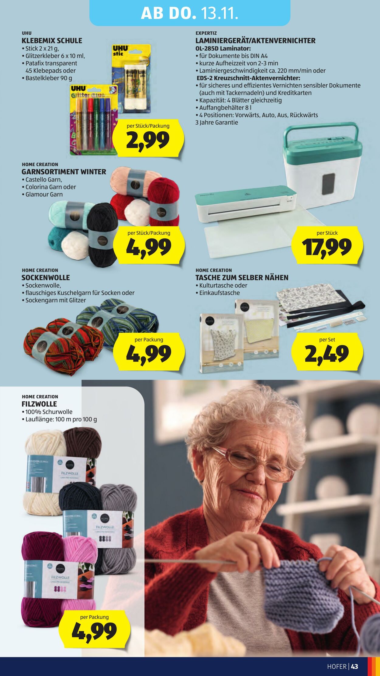 Prospekt Hofer 07.11.2025 - 13.11.2025