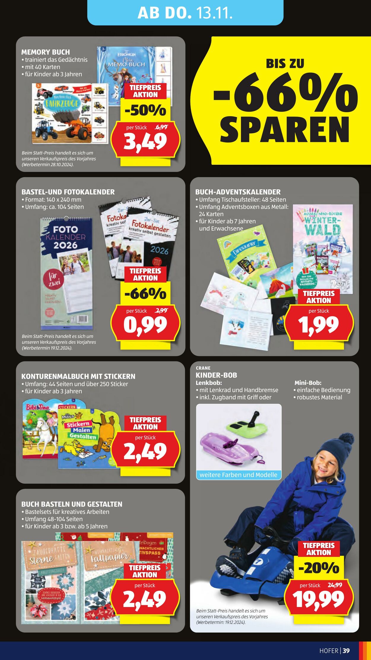 Prospekt Hofer 07.11.2025 - 13.11.2025