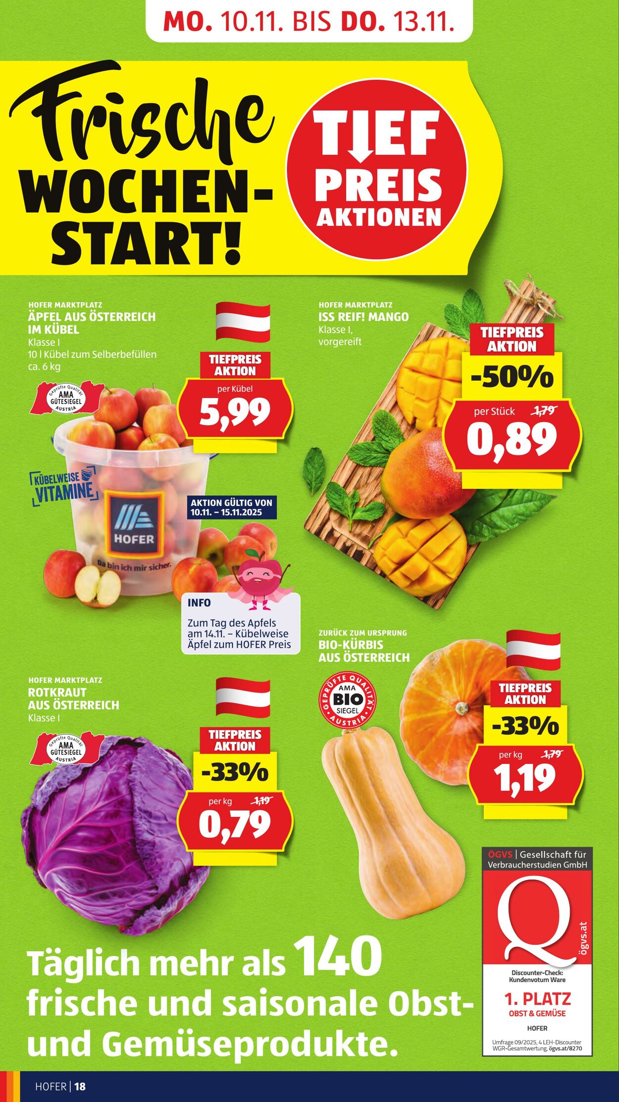 Prospekt Hofer 07.11.2025 - 13.11.2025