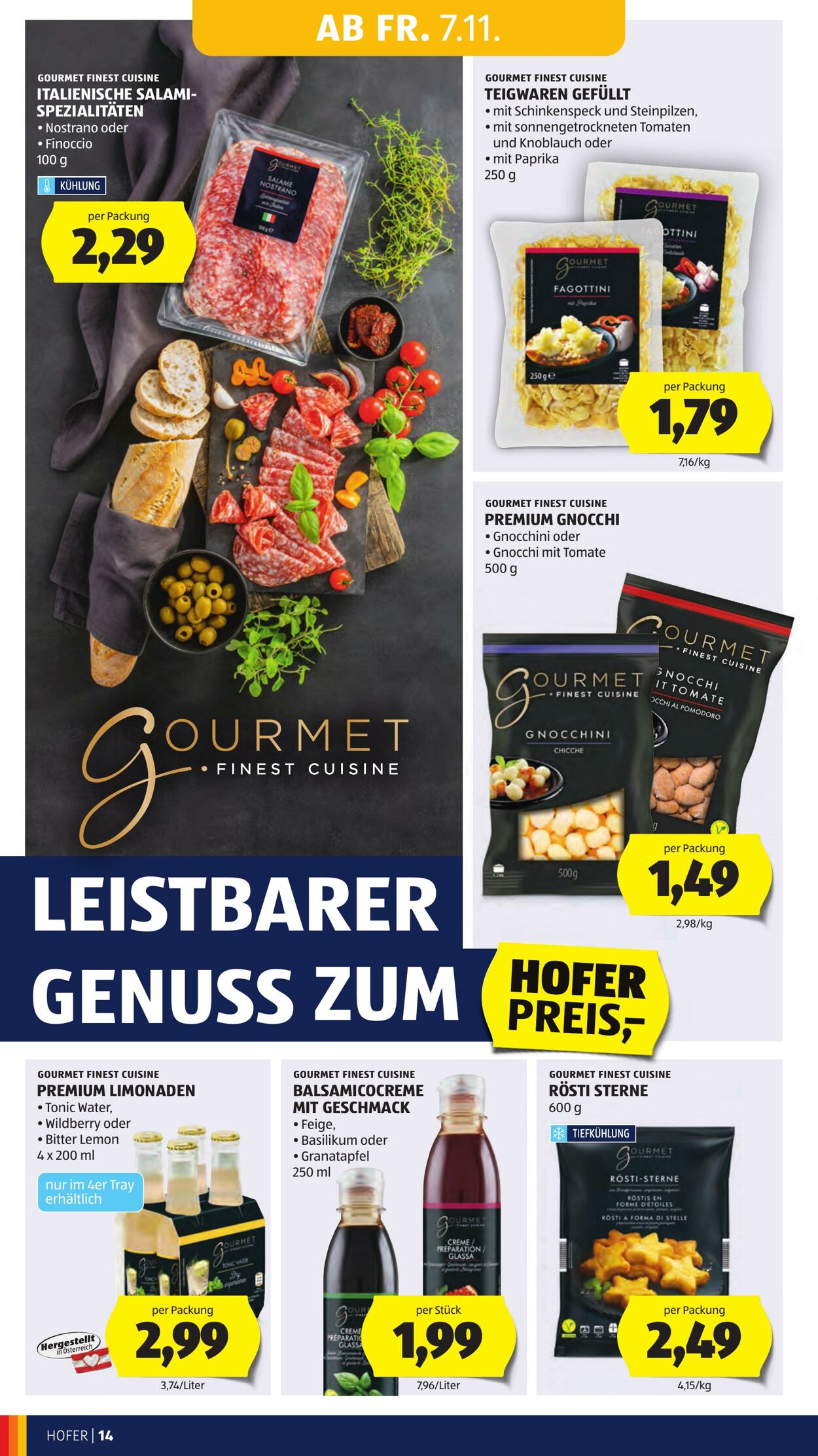 Prospekt Hofer 07.11.2025 - 13.11.2025