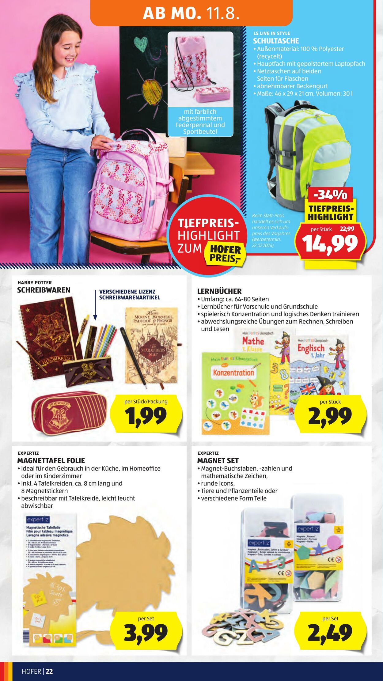 Prospekt Hofer 08.08.2025 - 14.08.2025