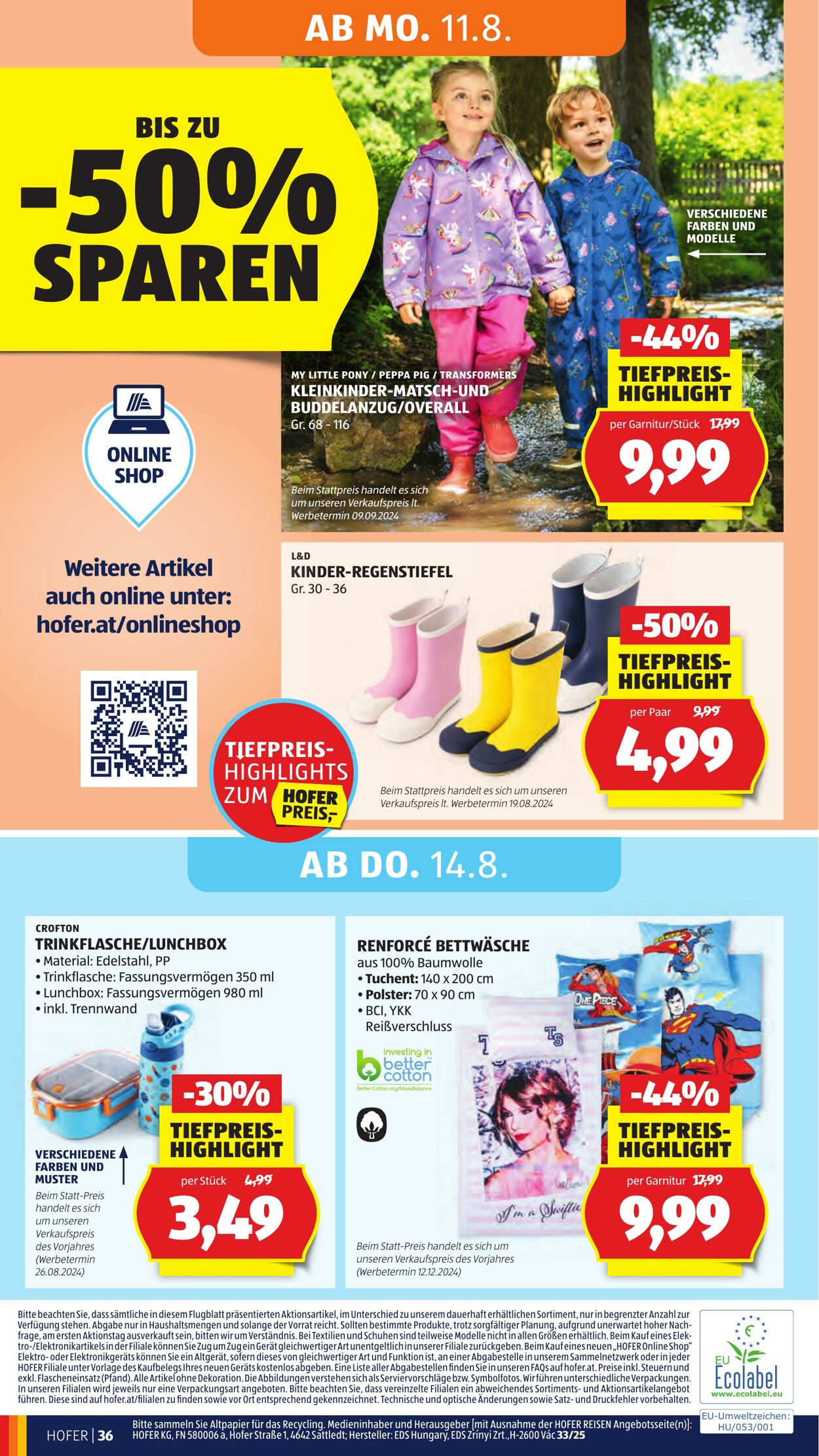 Prospekt Hofer 08.08.2025 - 14.08.2025