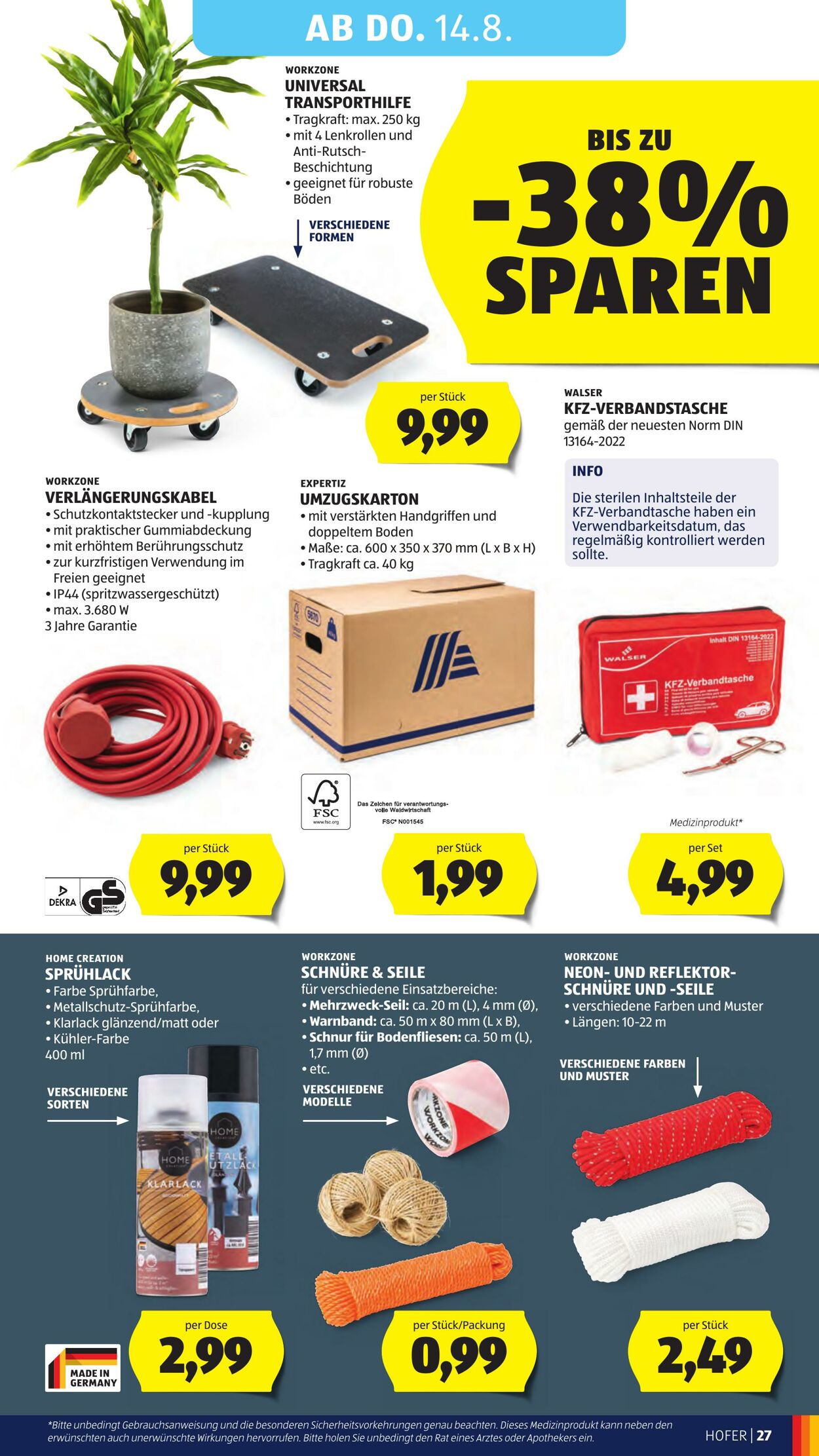Prospekt Hofer 08.08.2025 - 14.08.2025