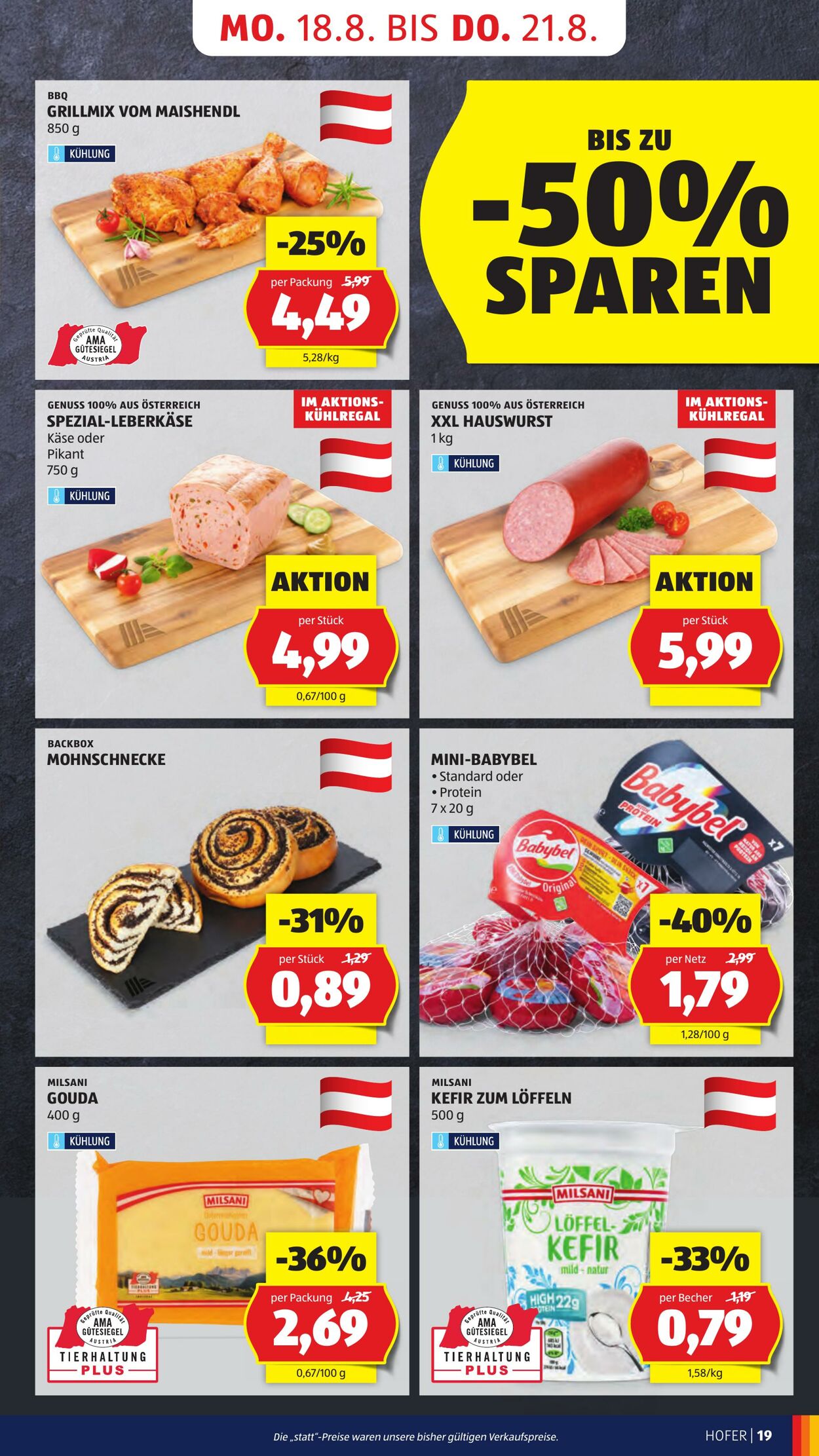 Prospekt Hofer 16.08.2025 - 21.08.2025