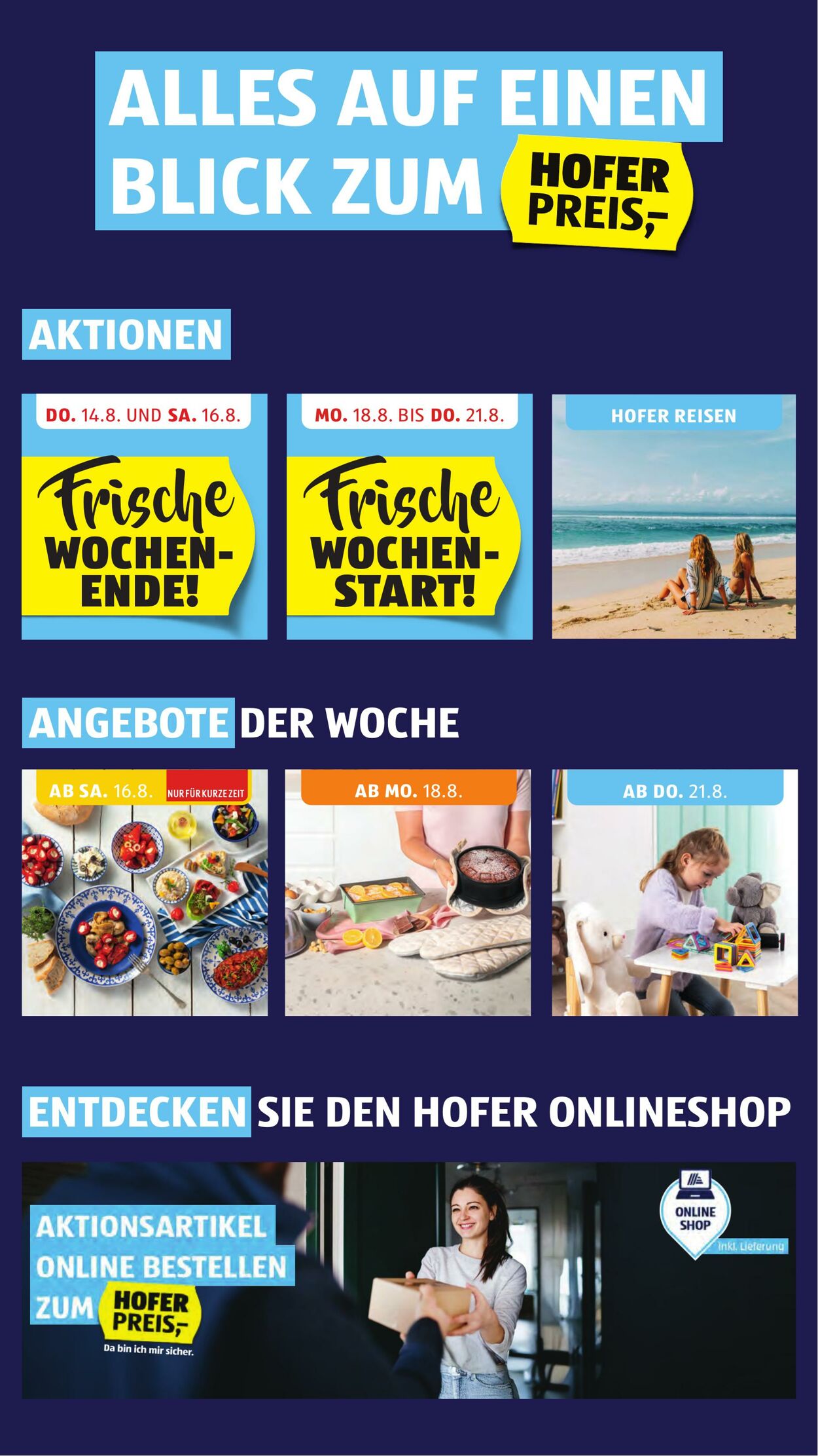 Prospekt Hofer 16.08.2025 - 21.08.2025