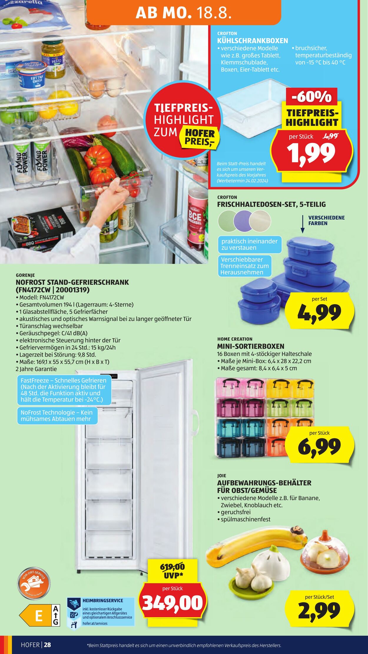 Prospekt Hofer 16.08.2025 - 21.08.2025