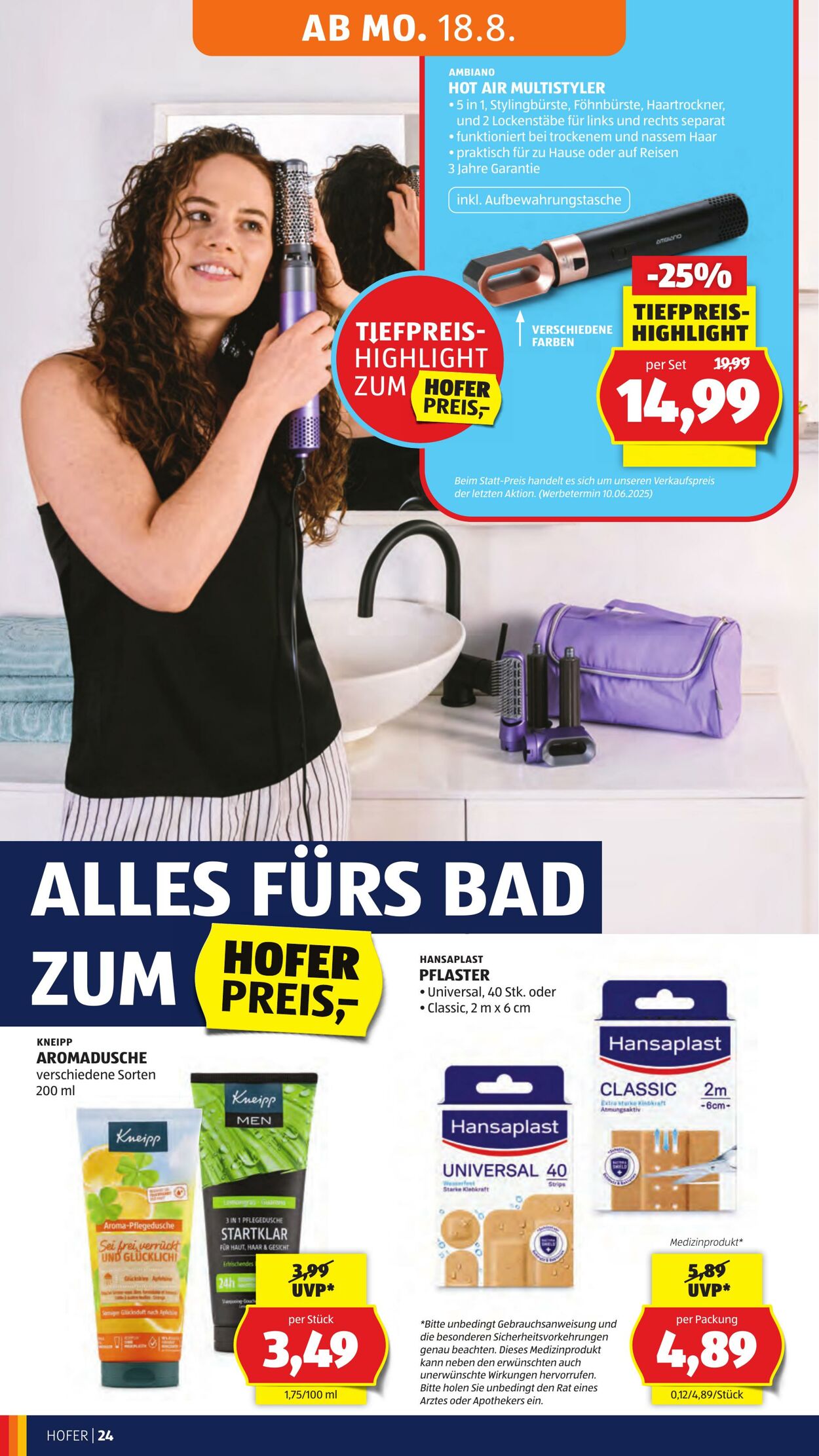 Prospekt Hofer 16.08.2025 - 21.08.2025