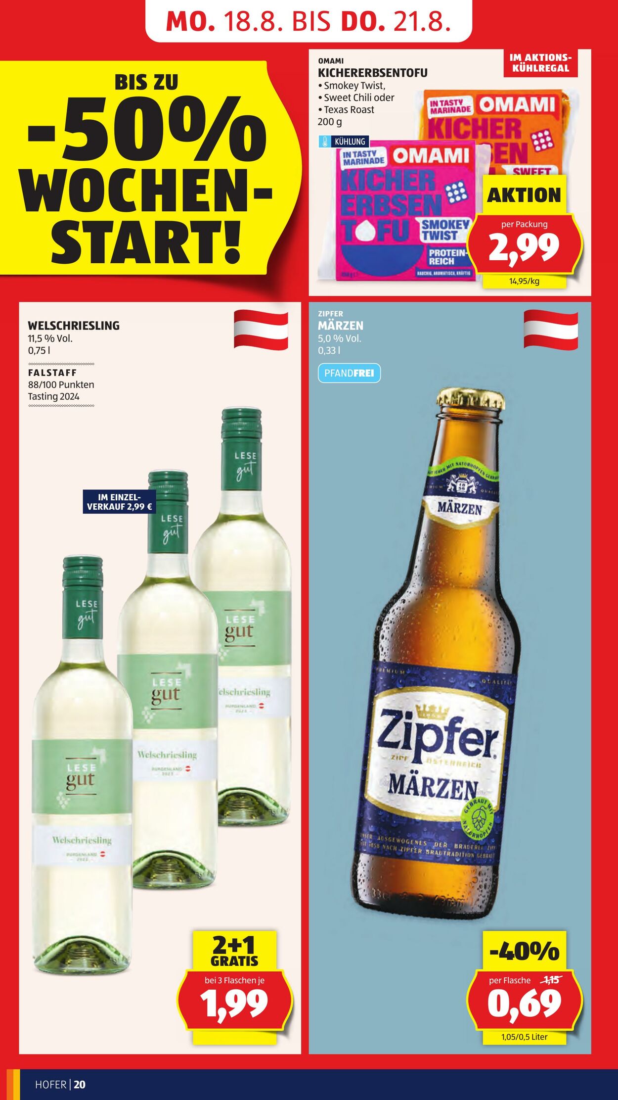 Prospekt Hofer 16.08.2025 - 21.08.2025