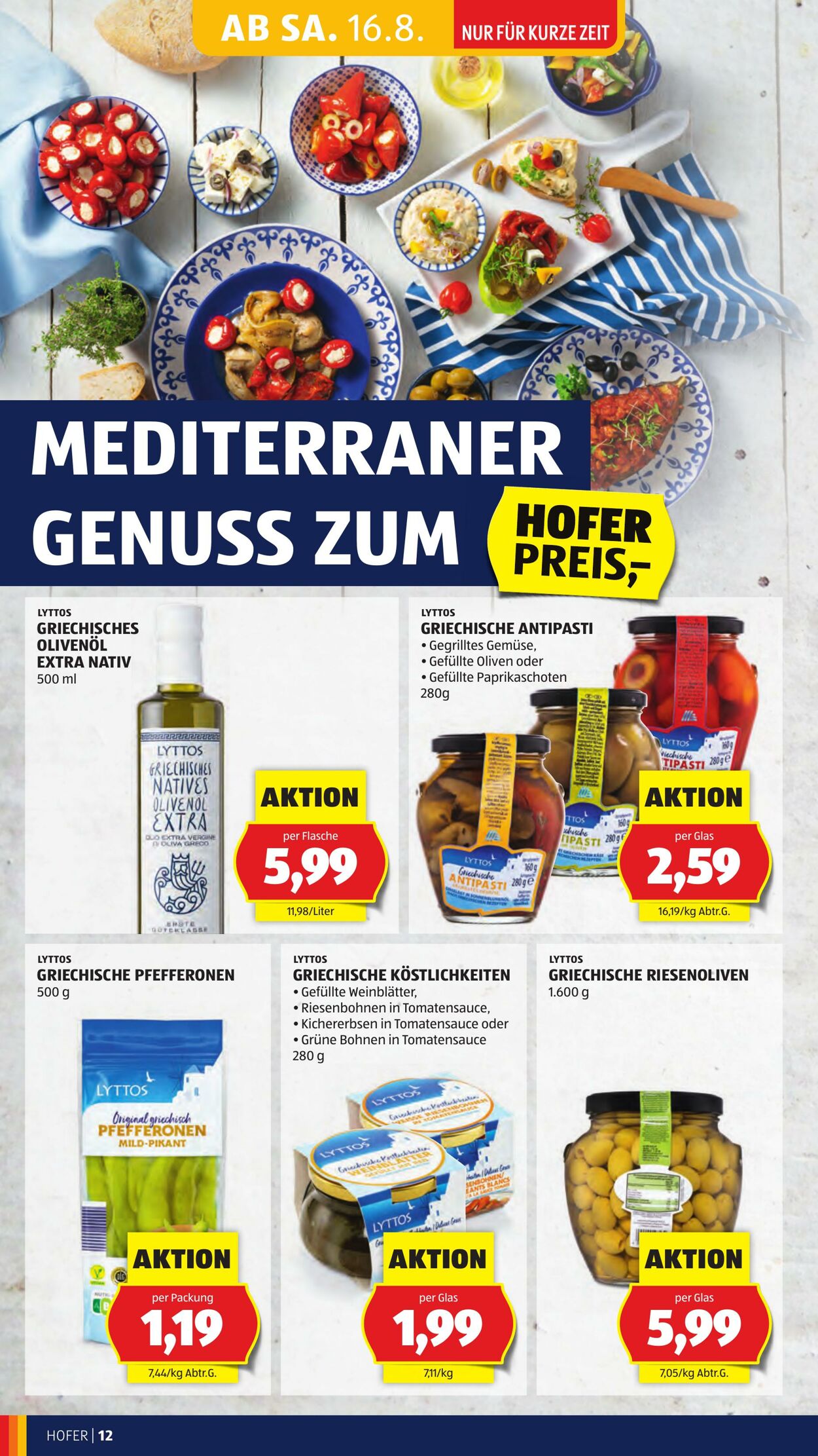 Prospekt Hofer 16.08.2025 - 21.08.2025