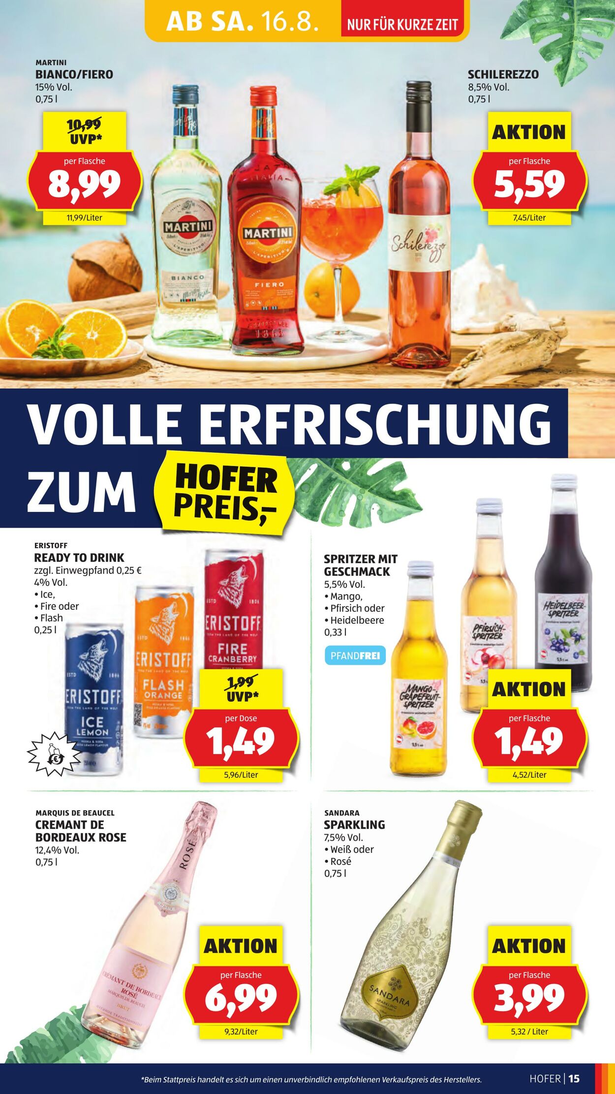 Prospekt Hofer 16.08.2025 - 21.08.2025