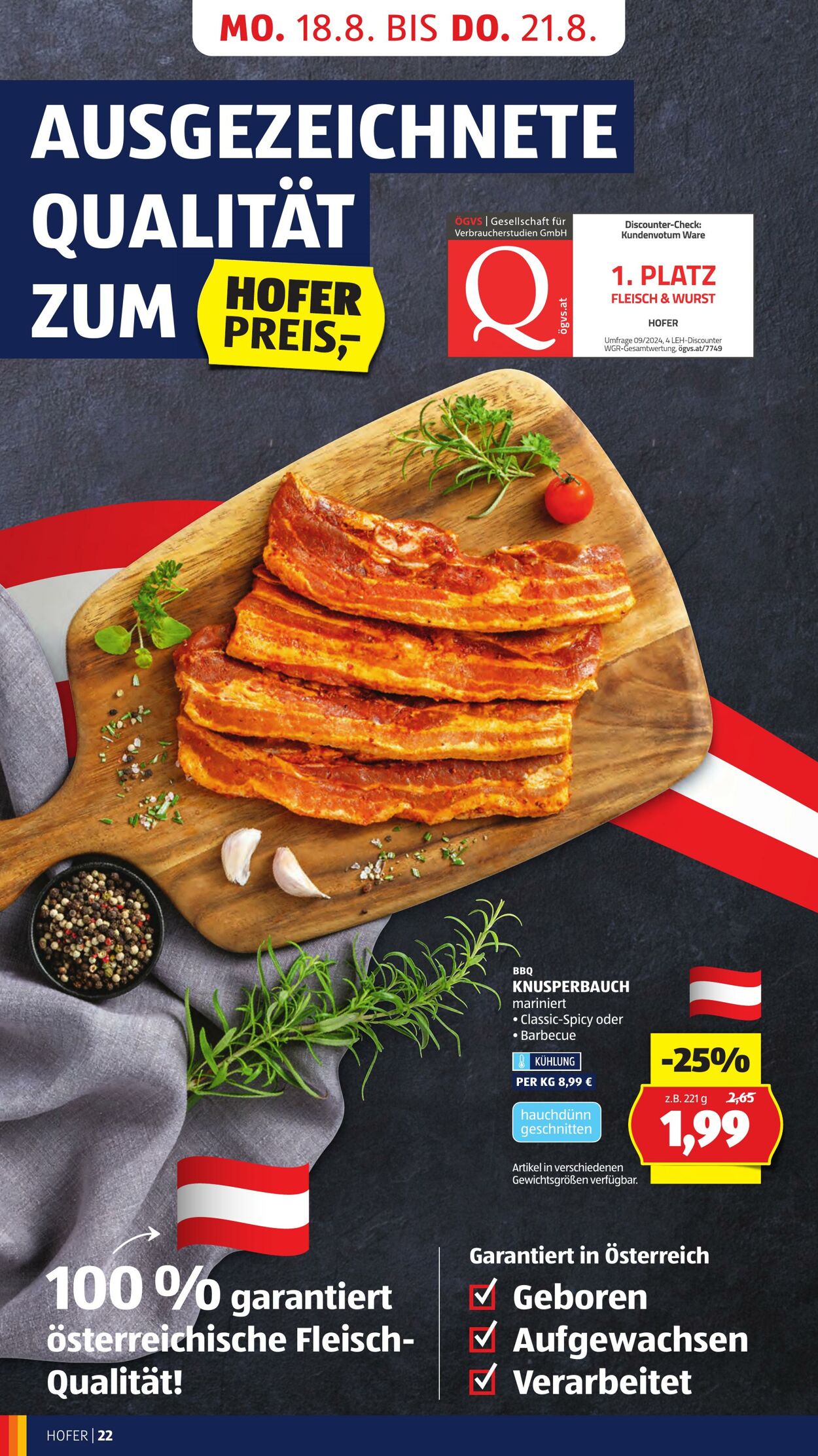 Prospekt Hofer 16.08.2025 - 21.08.2025