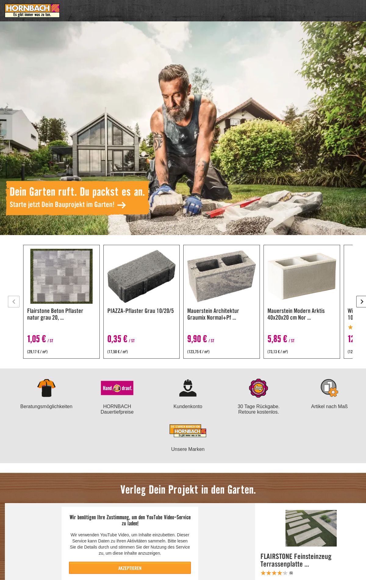 Prospekt Hornbach 16.03.2023 - 22.03.2023