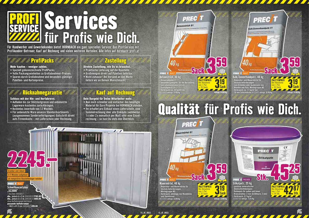 Prospekt Hornbach 07.09.2022 - 21.09.2022