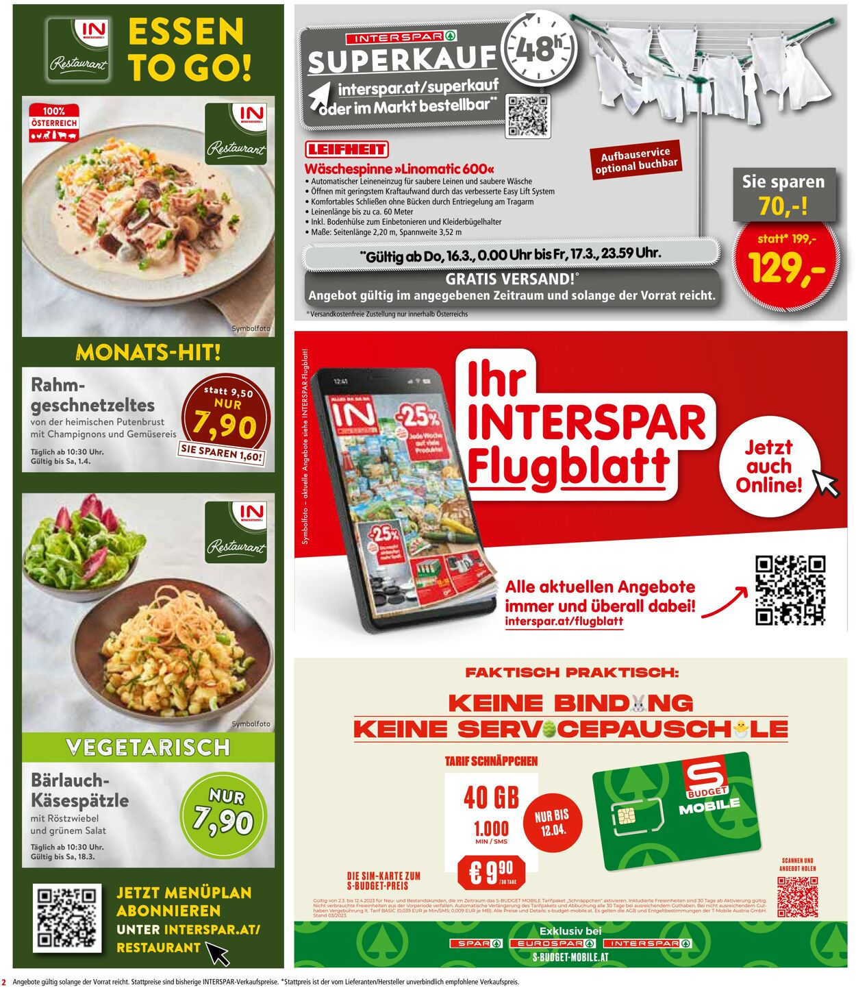 Prospekt Interspar 16.03.2023 - 29.03.2023