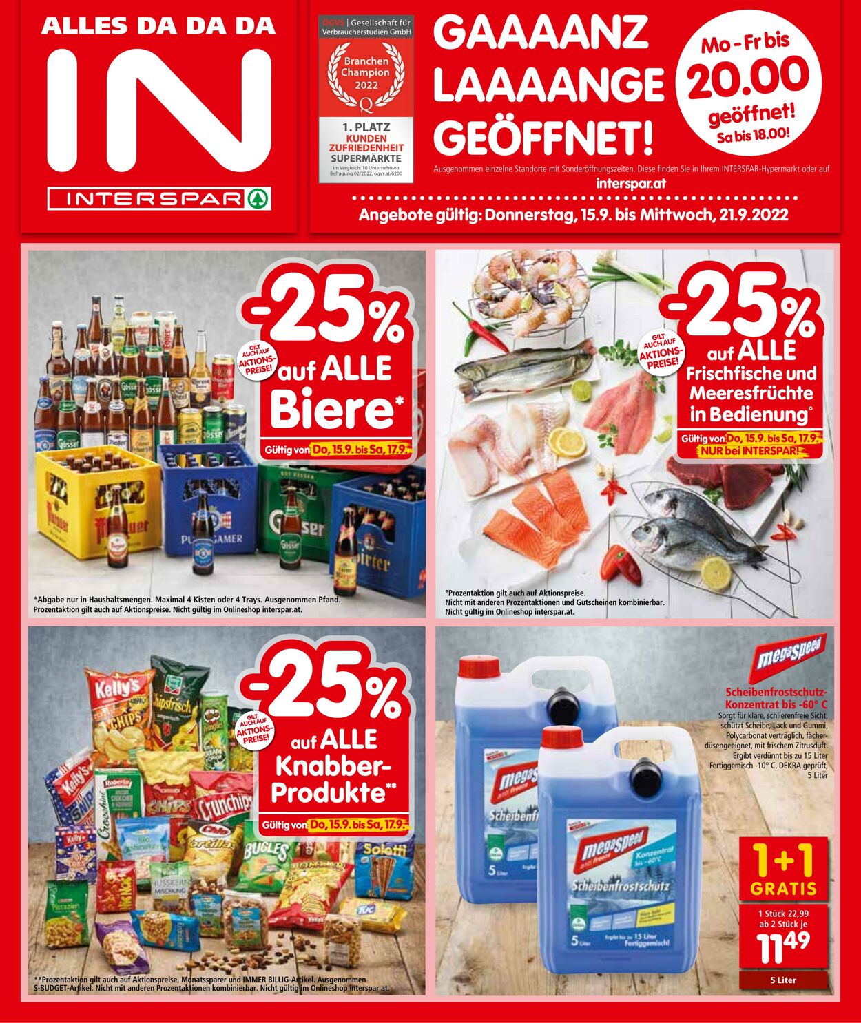 Prospekt Interspar 15.09.2022 - 21.09.2022