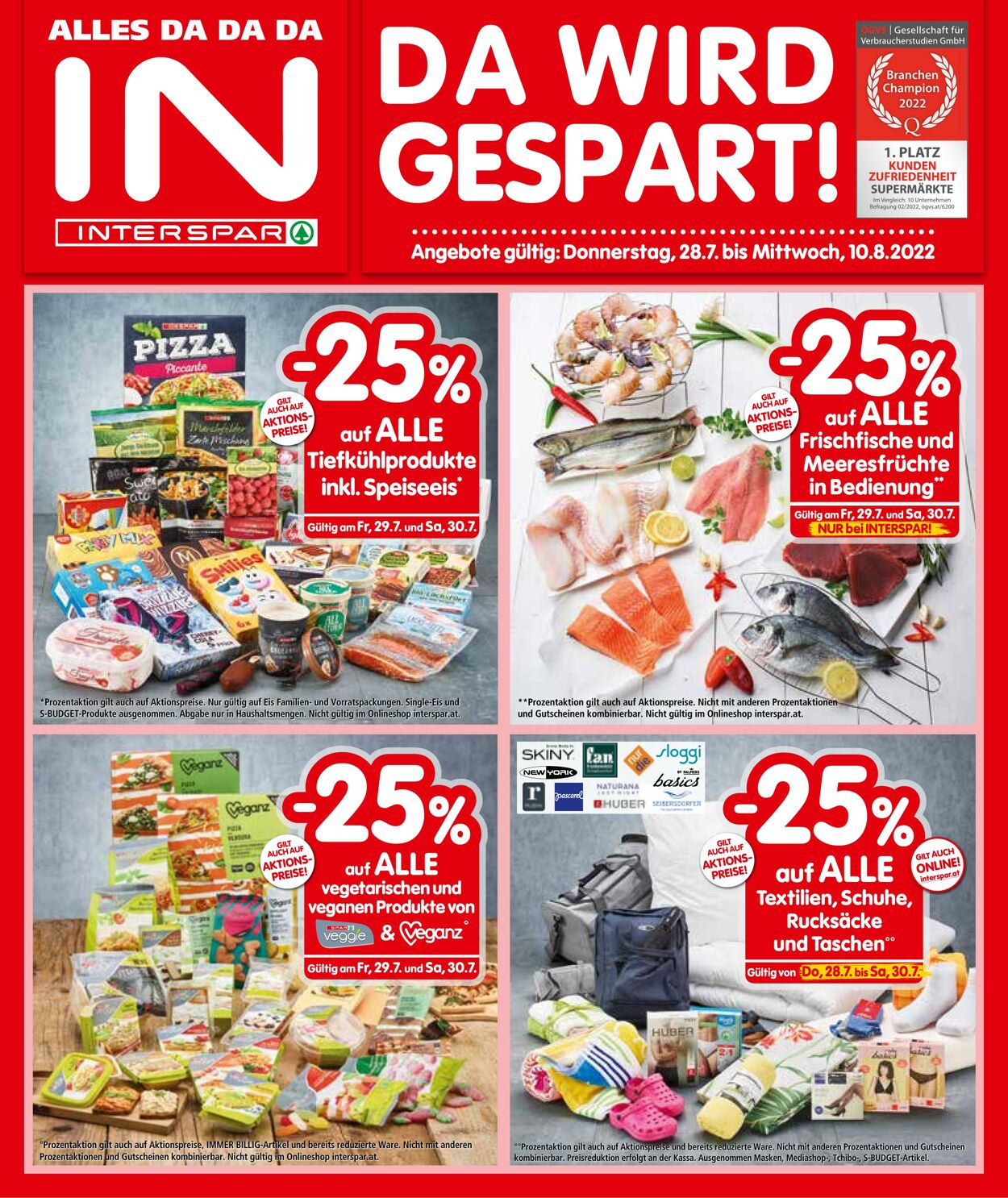 Prospekt Interspar 28.07.2022 - 10.08.2022