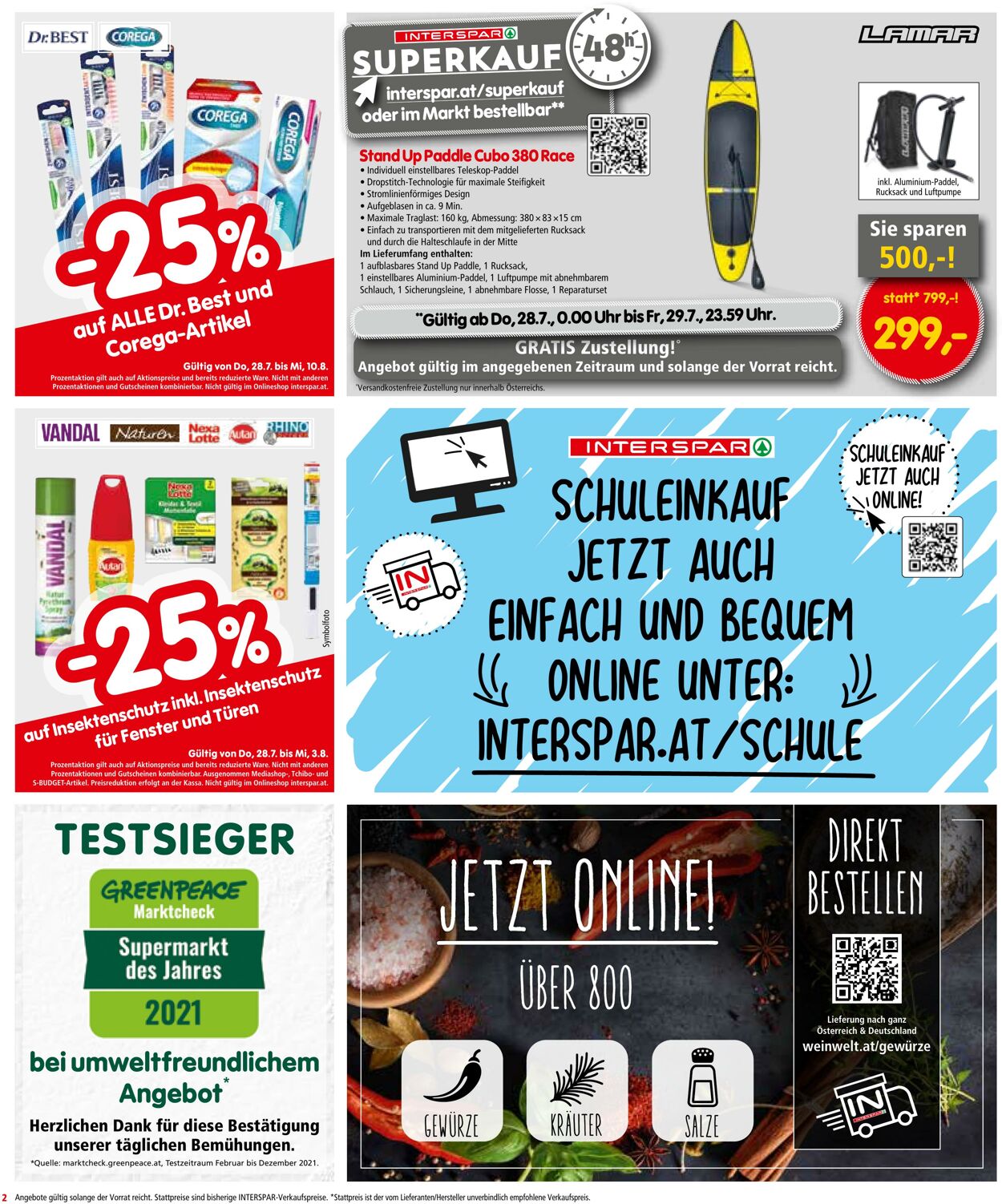 Prospekt Interspar 28.07.2022 - 10.08.2022