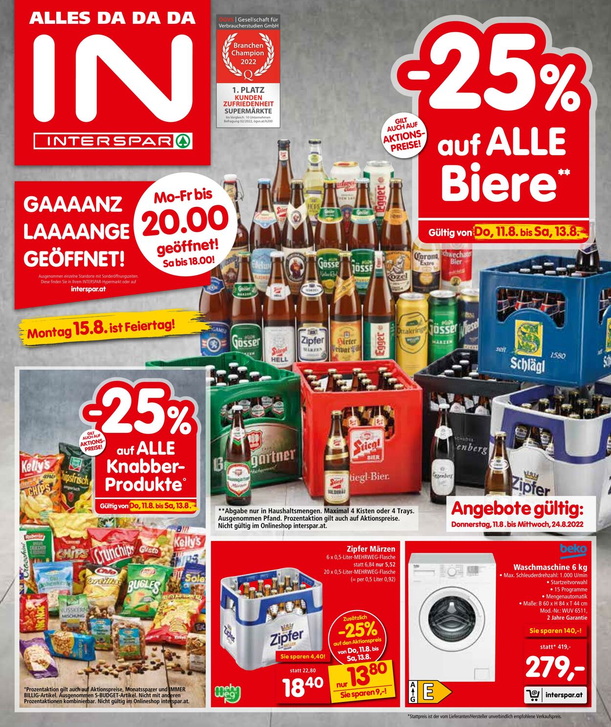 Prospekt Interspar 11.08.2022 - 24.08.2022