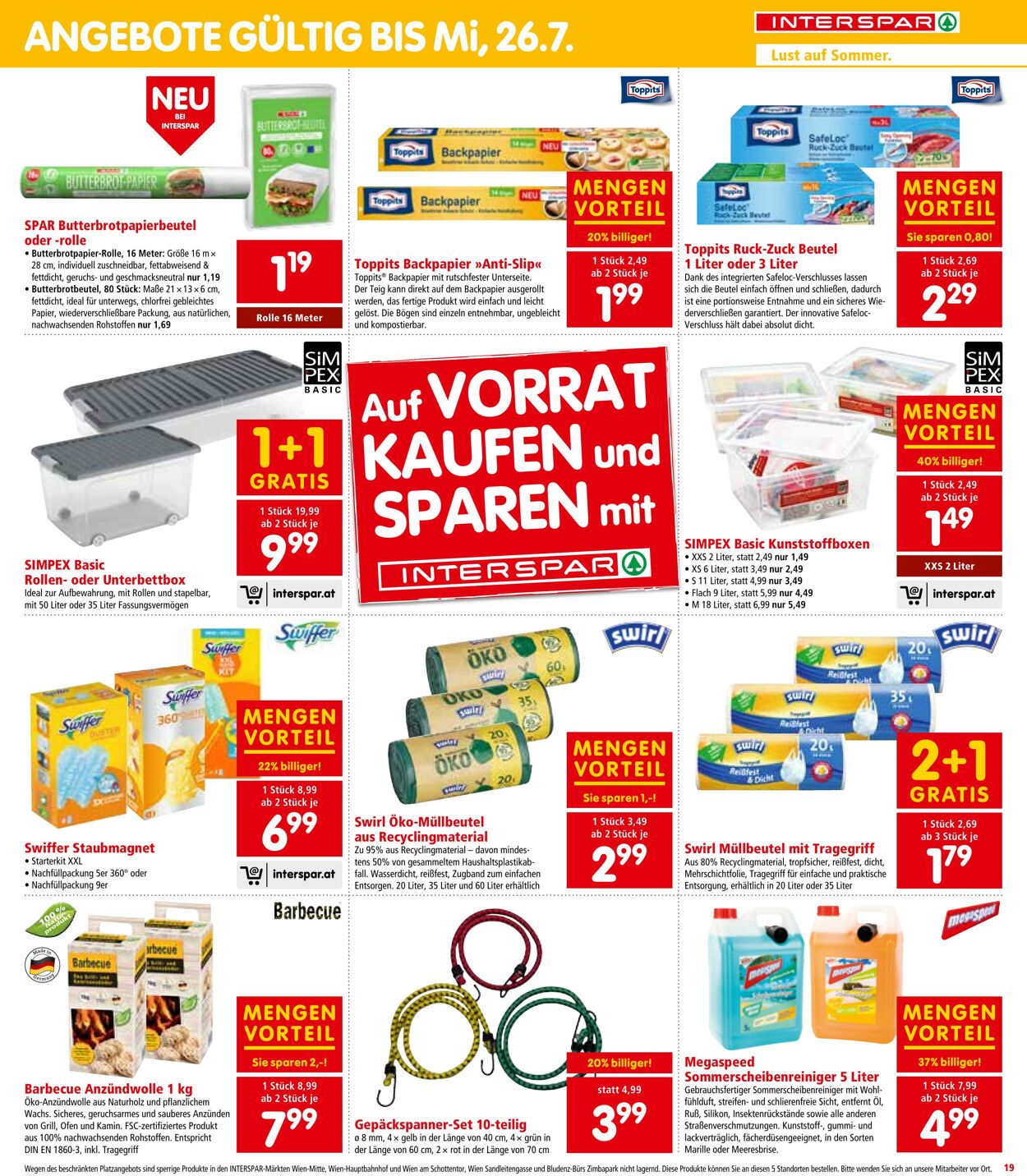 Prospekt Interspar 06.07.2023 - 19.07.2023